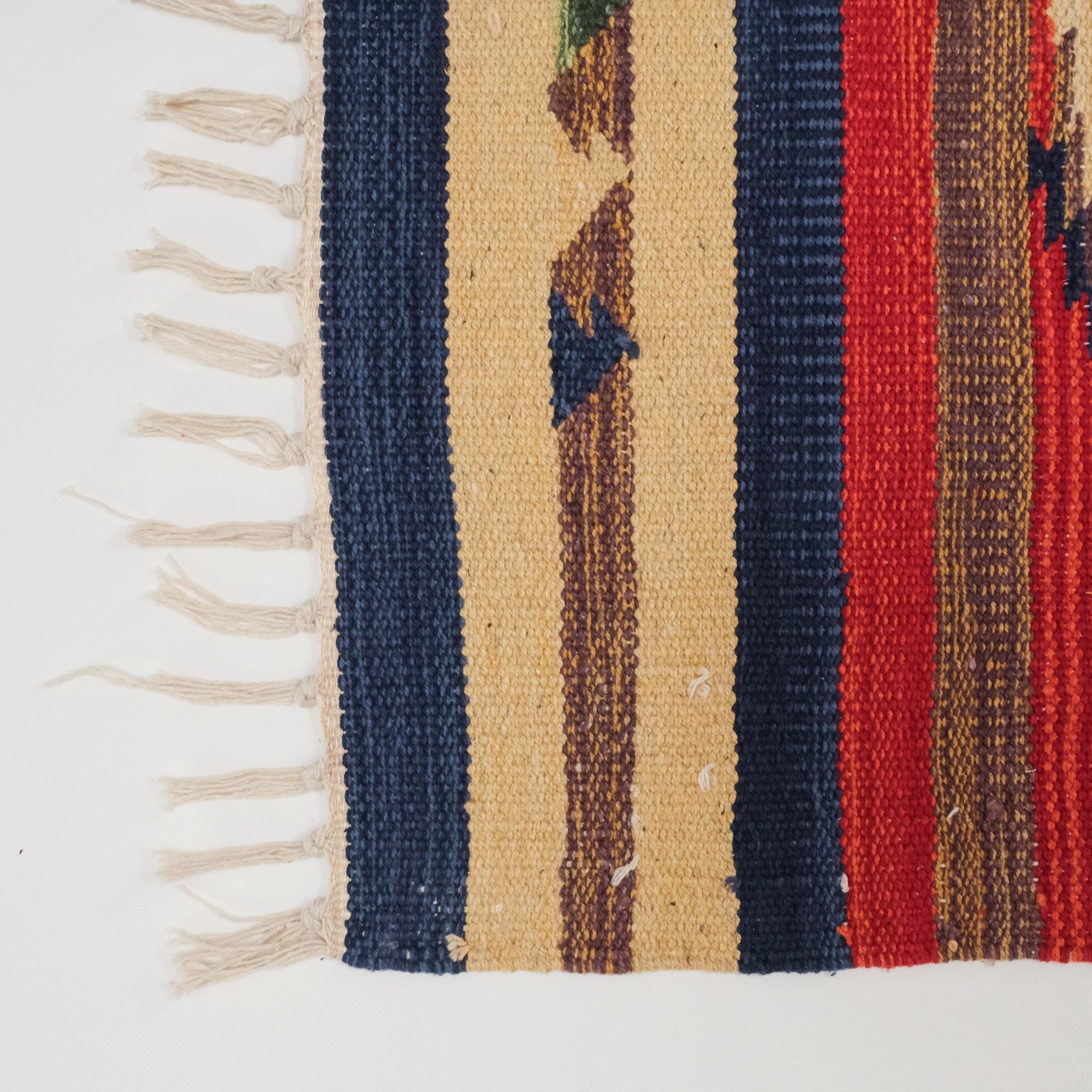 Panayır Serisi Rengarenk Etnik Desenli El Dokuma Pamuk Anadolu Kilim