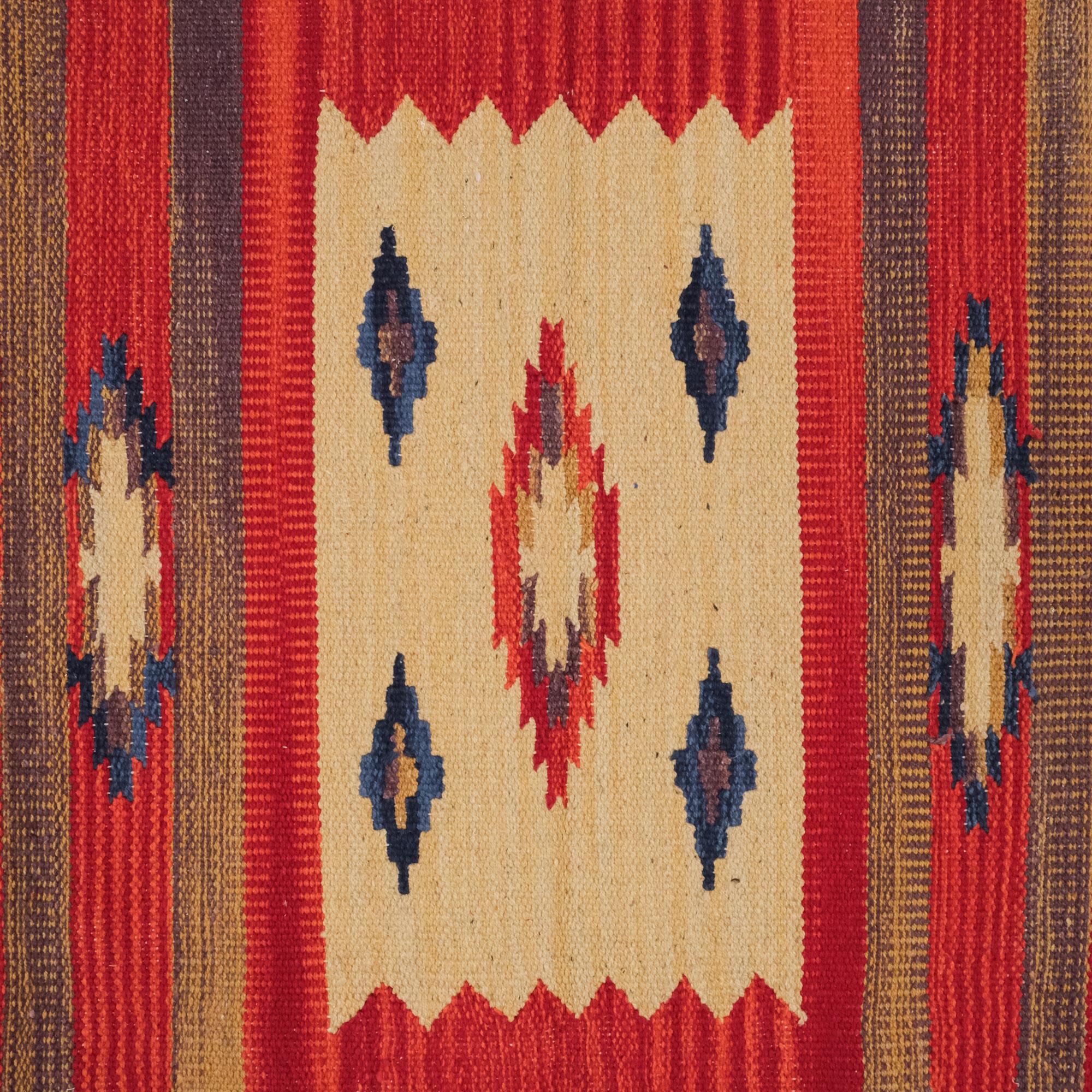 Panayır Serisi Rengarenk Etnik Desenli El Dokuma Pamuk Anadolu Kilim