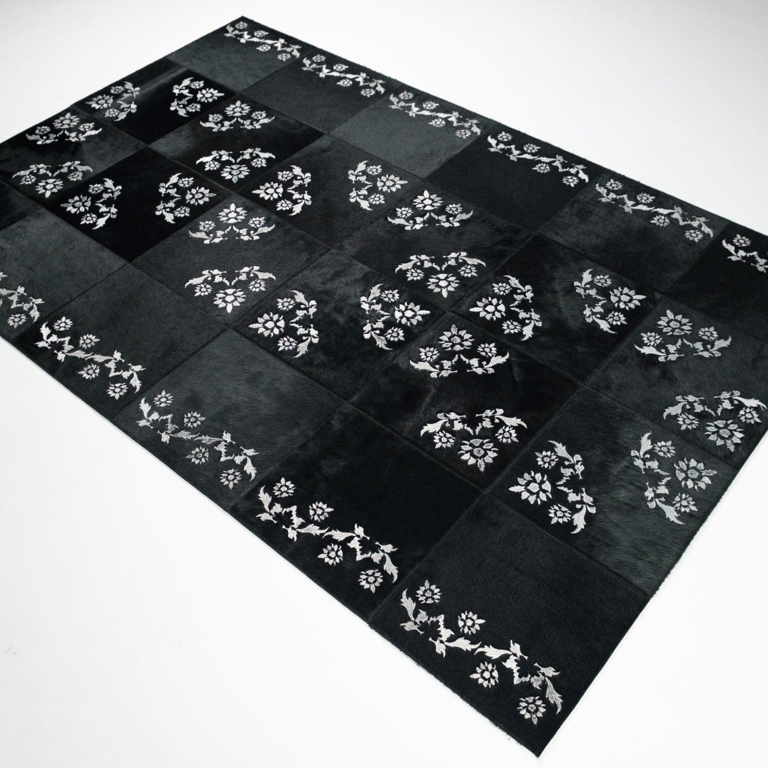 Patchwork Design Leather - Cowhide Carpet