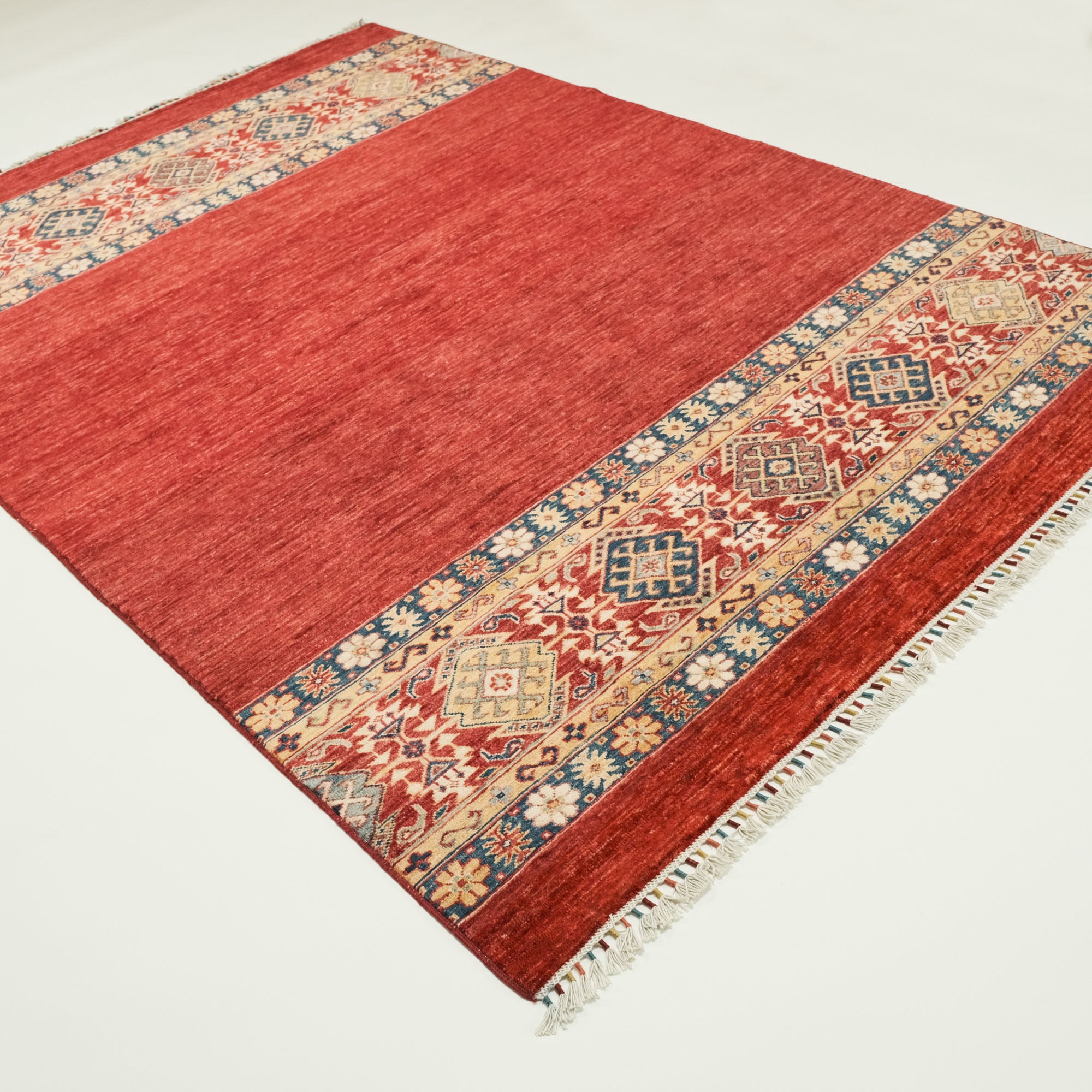 Pinhan Serisi El Dokuma Anadolu Desenli Kırmızı Halı