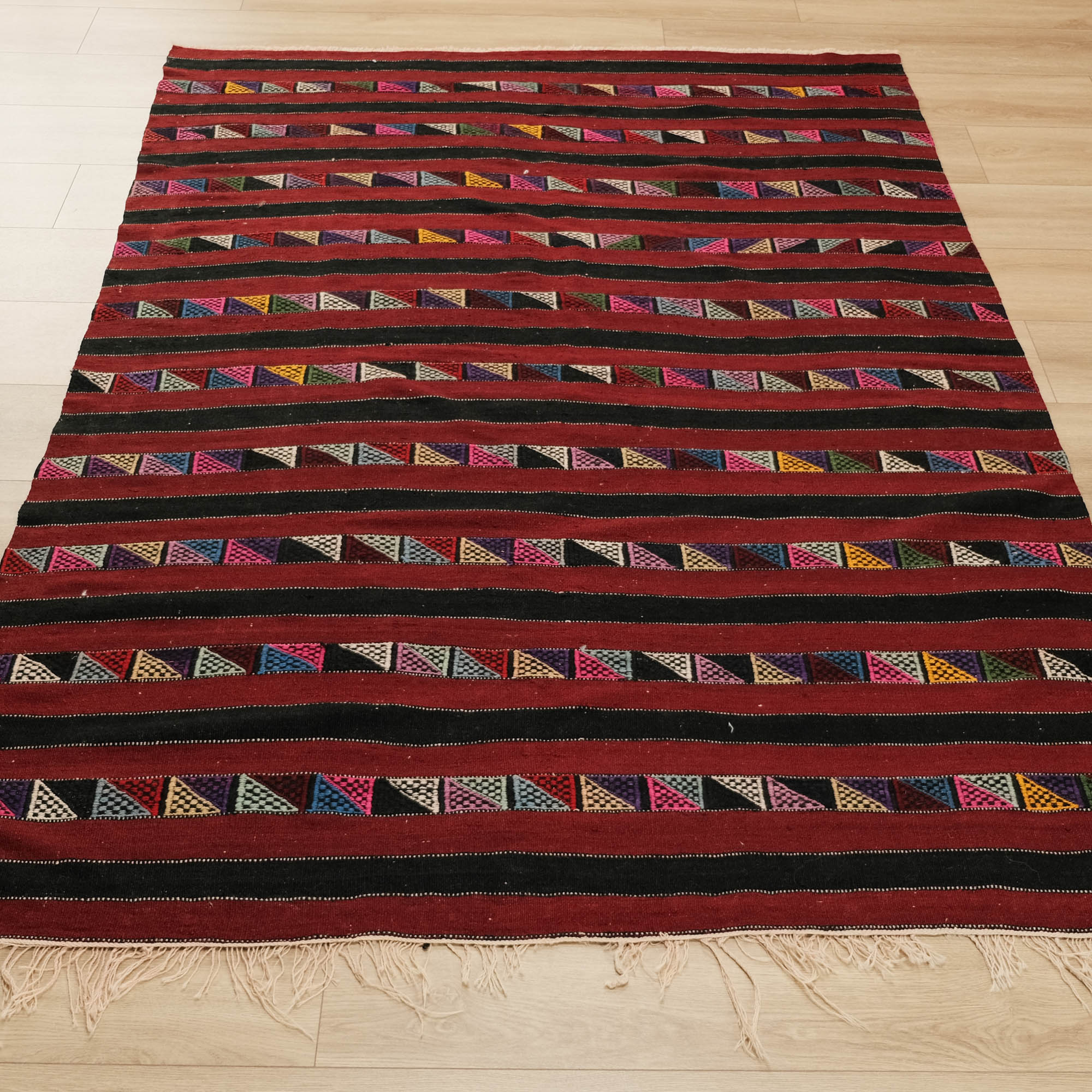 Balıkesir Köy Dokuma Yün El Dokuma Cicim Kilim