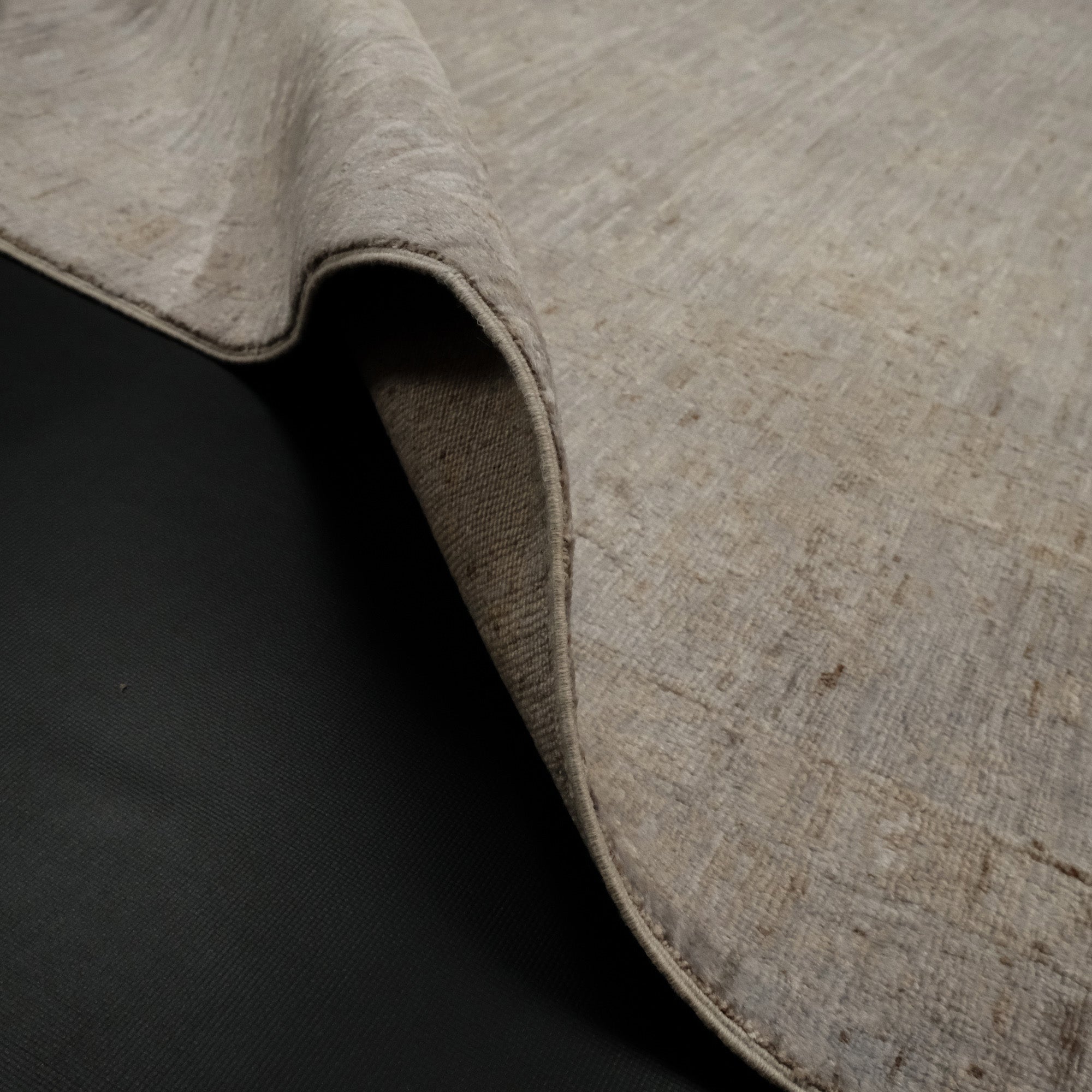 Retro Serisi El Dokuma Gri Vintage Salon Ofis Halı