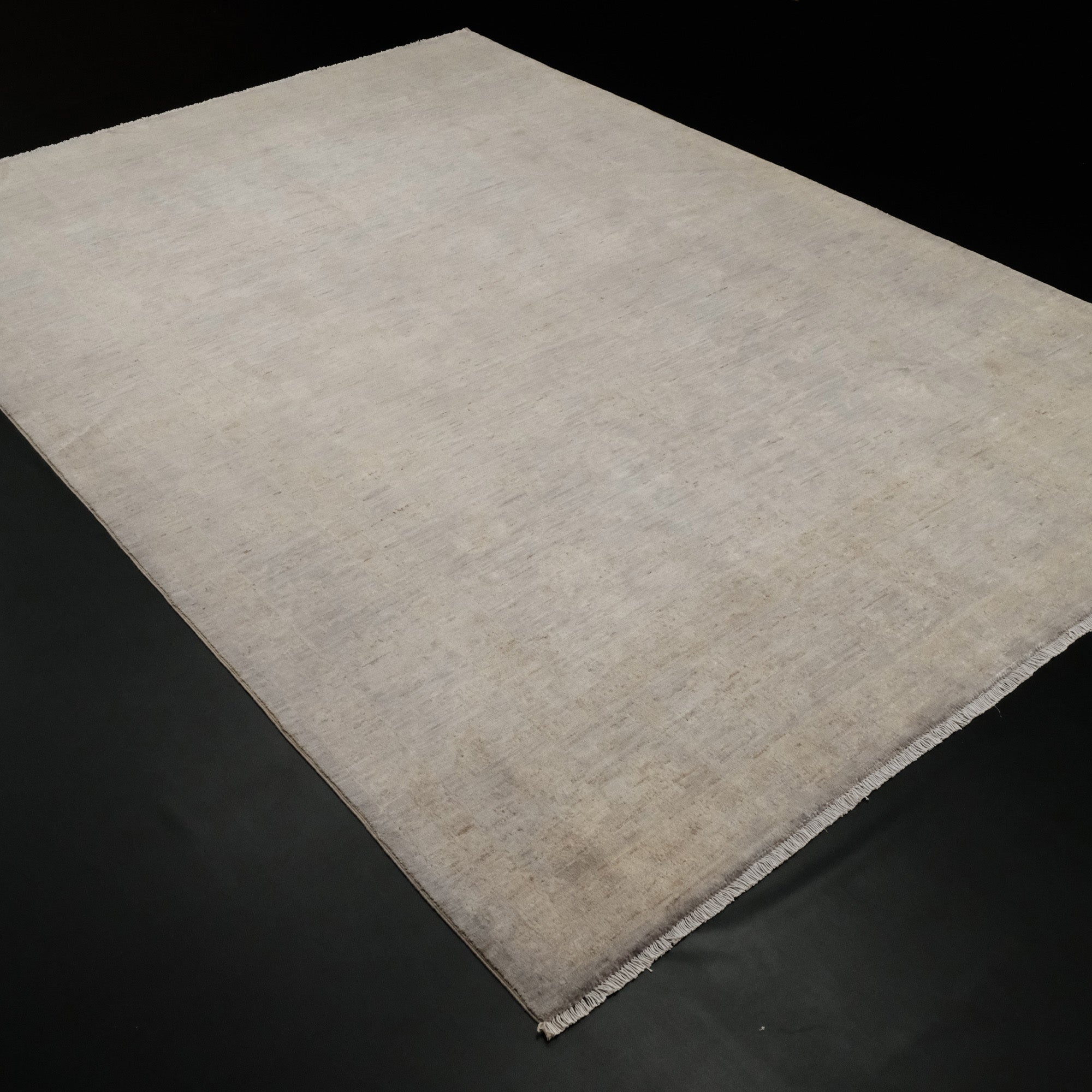 Retro Serisi El Dokuma Gri Vintage Salon Ofis Halı