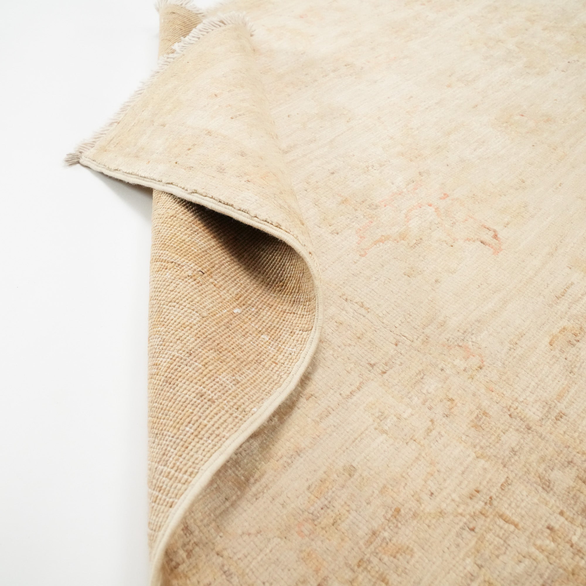 Retro Series Hand Woven Vintage Patterned Beige Carpet