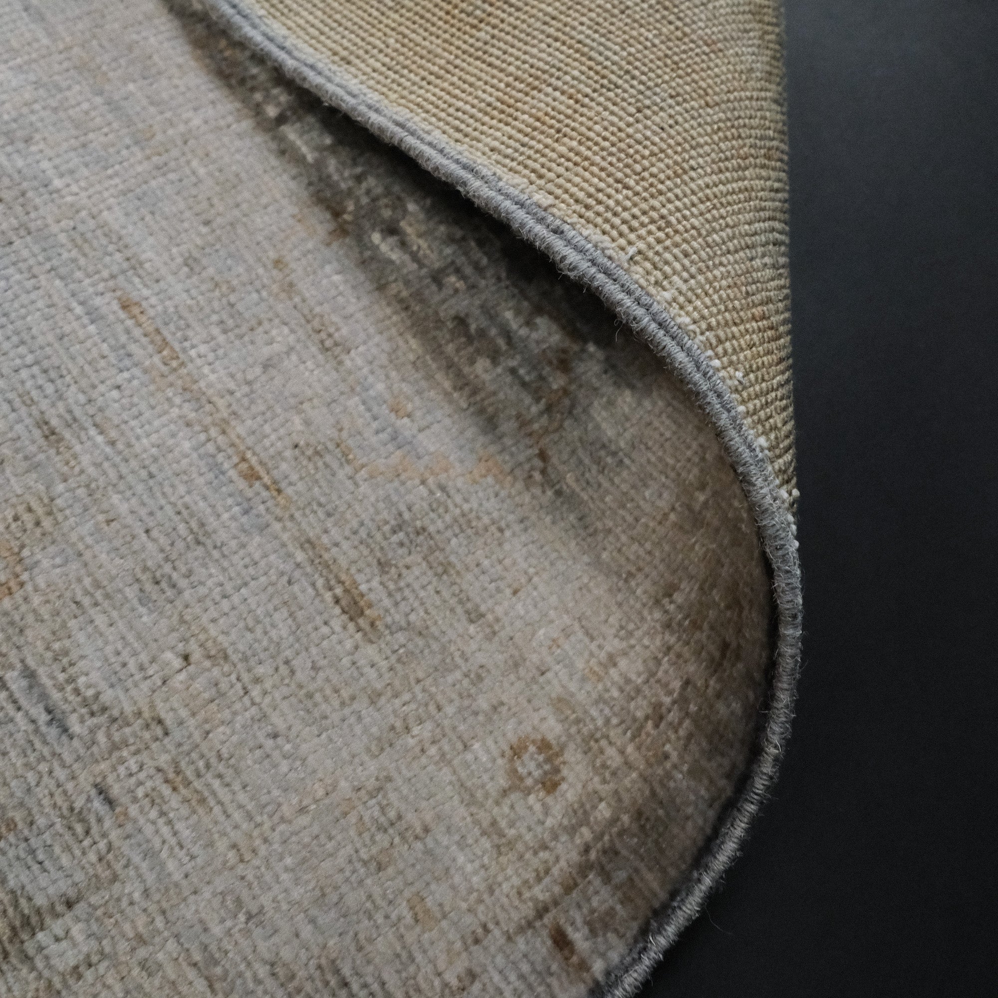 Retro Series Hand-Woven Vintage Patterned Gray Carpet