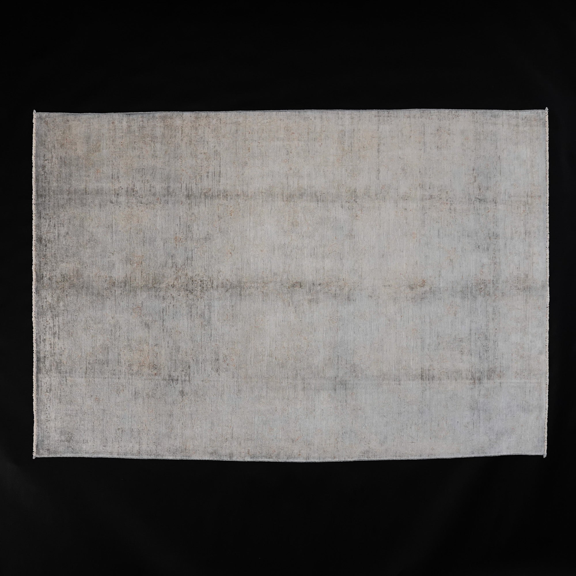 Retro Series Hand-Woven Vintage Patterned Gray Carpet