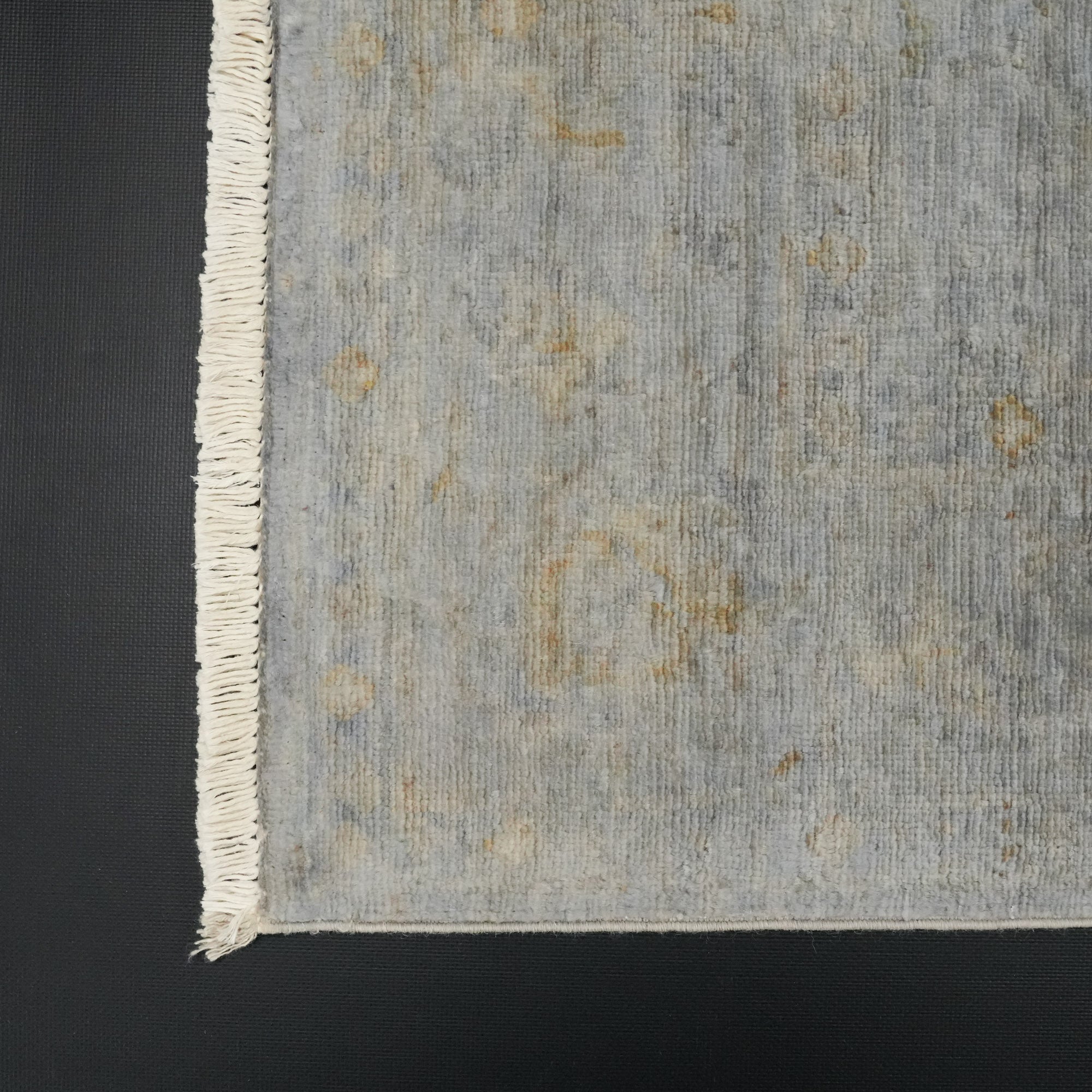 Retro Series Hand-Woven Vintage Patterned Gray Wool Carpet