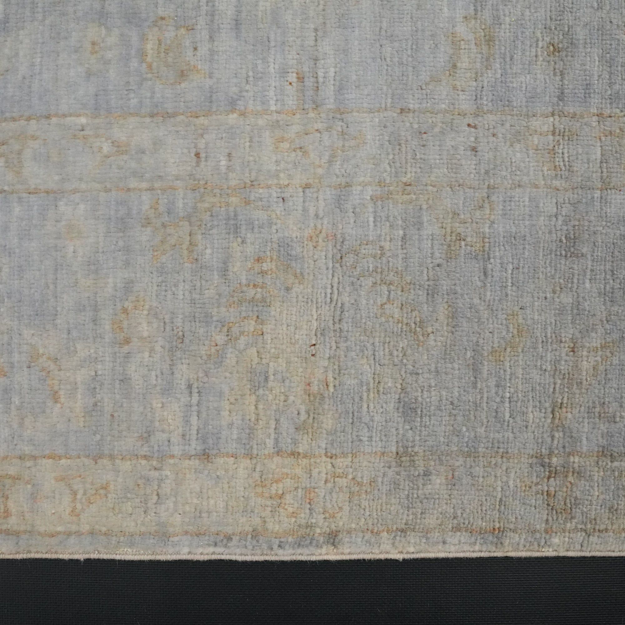 Retro Series Hand-Woven Vintage Patterned Wool Gray Carpet