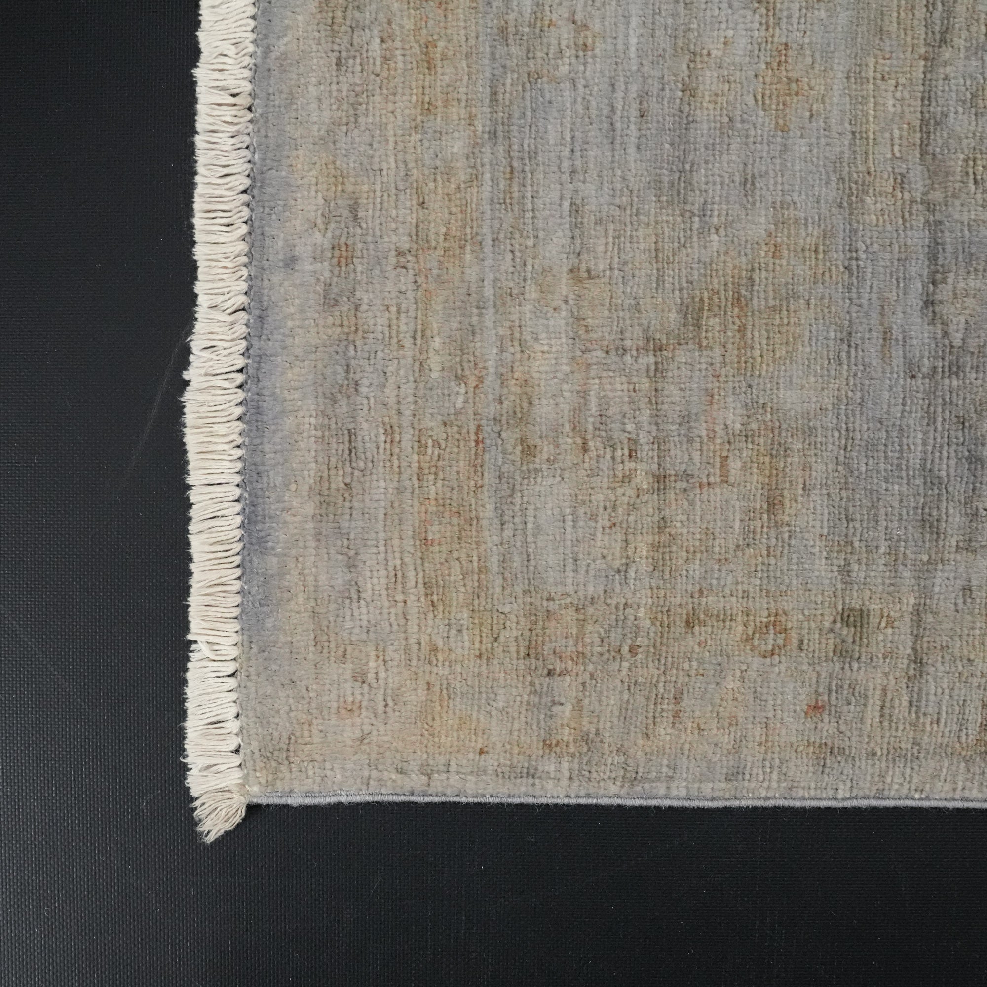 Retro Series Hand-Woven Vintage Patterned Wool Gray Carpet