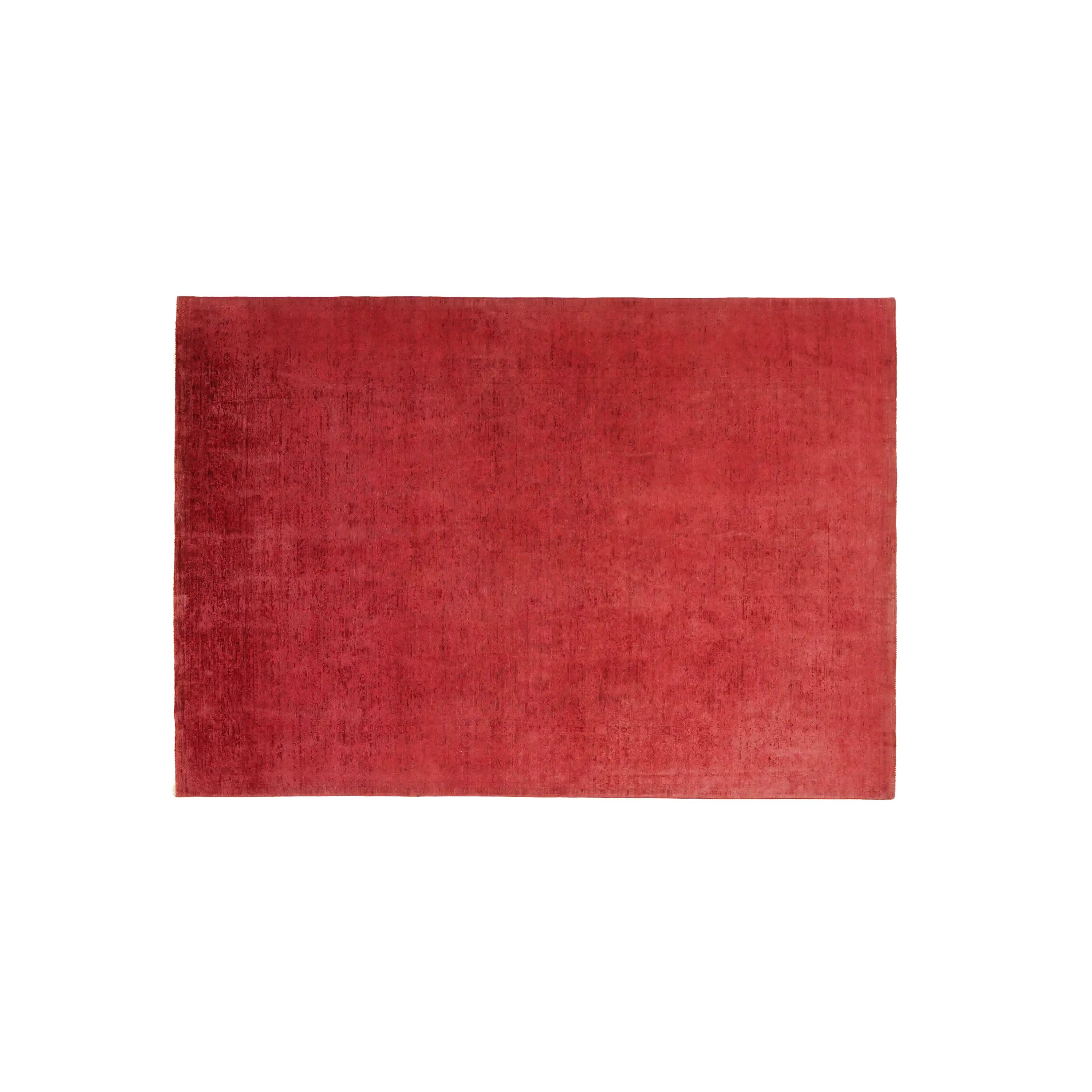 Retro Series Handwoven Vintage Patterned Wool Red Rug