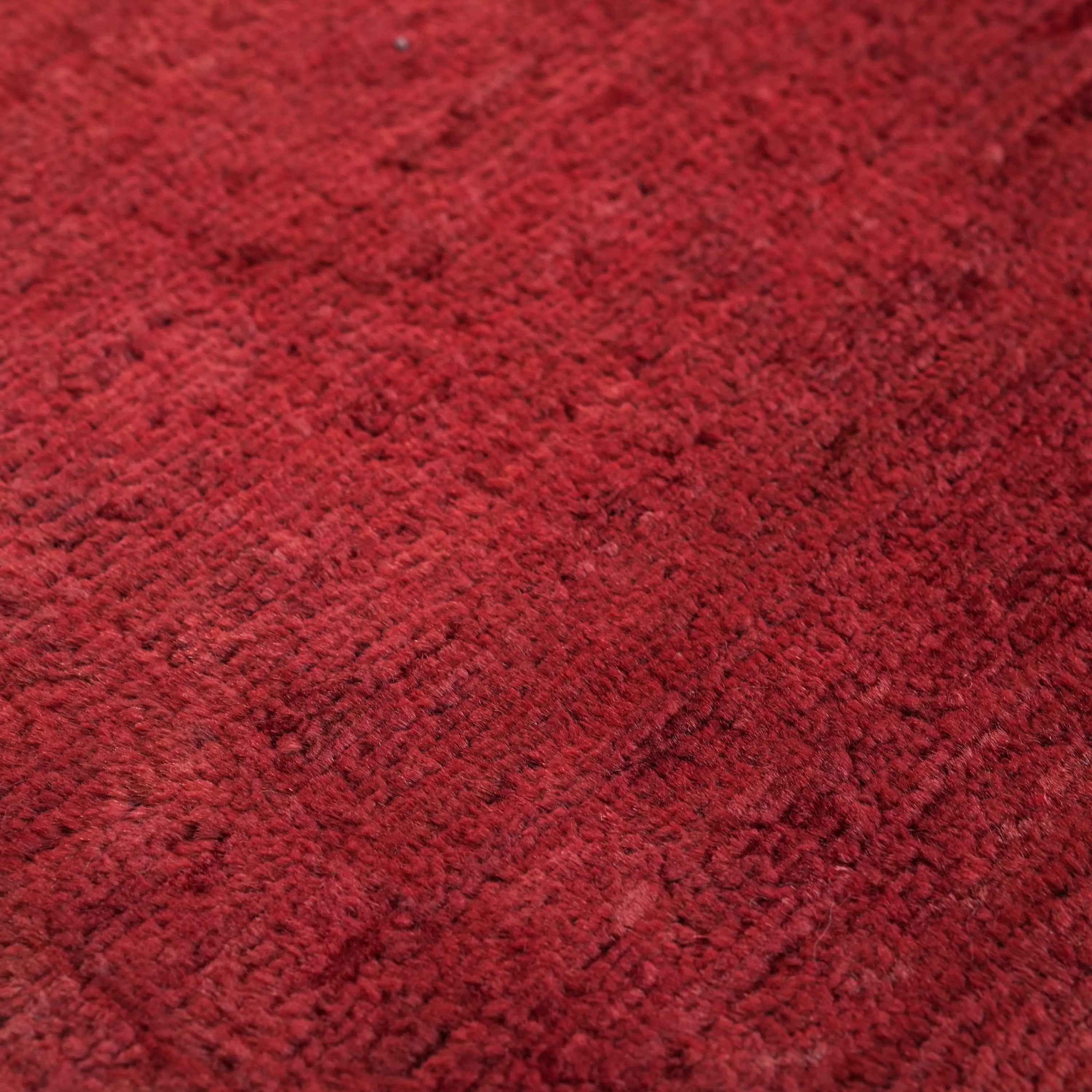 Retro Series Handwoven Vintage Patterned Wool Red Rug