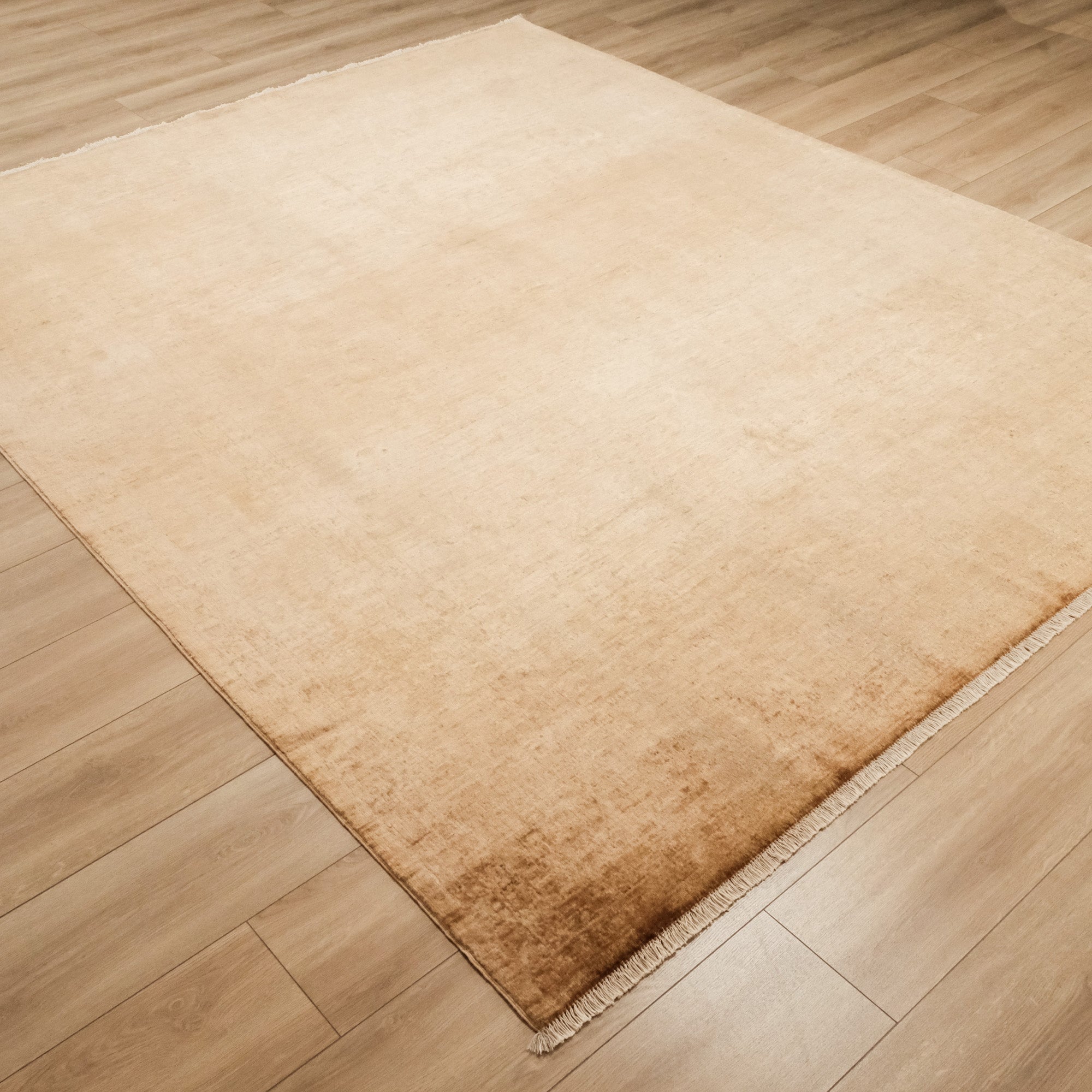 Retro Series Hand Woven Vintage Yellow Carpet