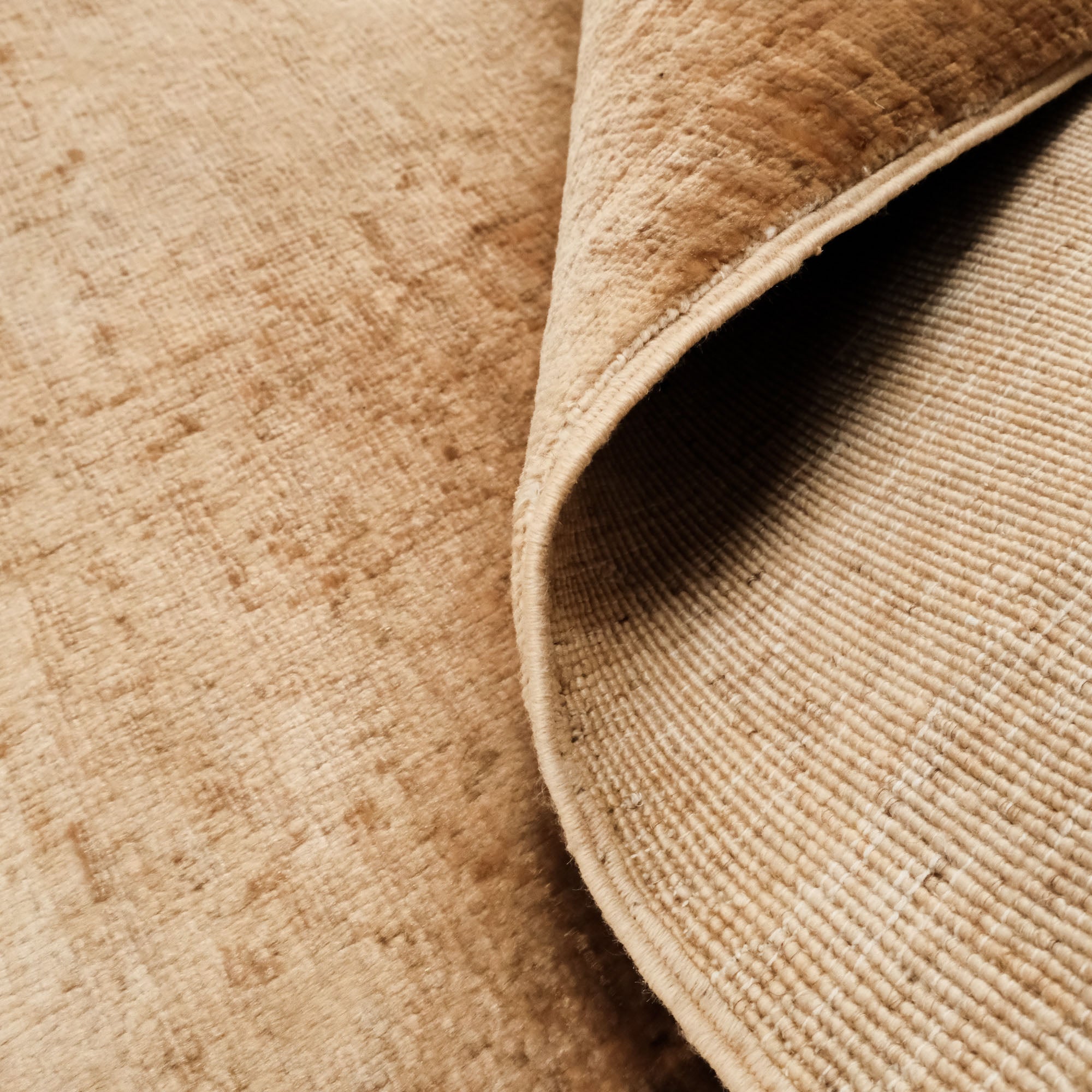 Retro Series Hand Woven Vintage Yellow Carpet