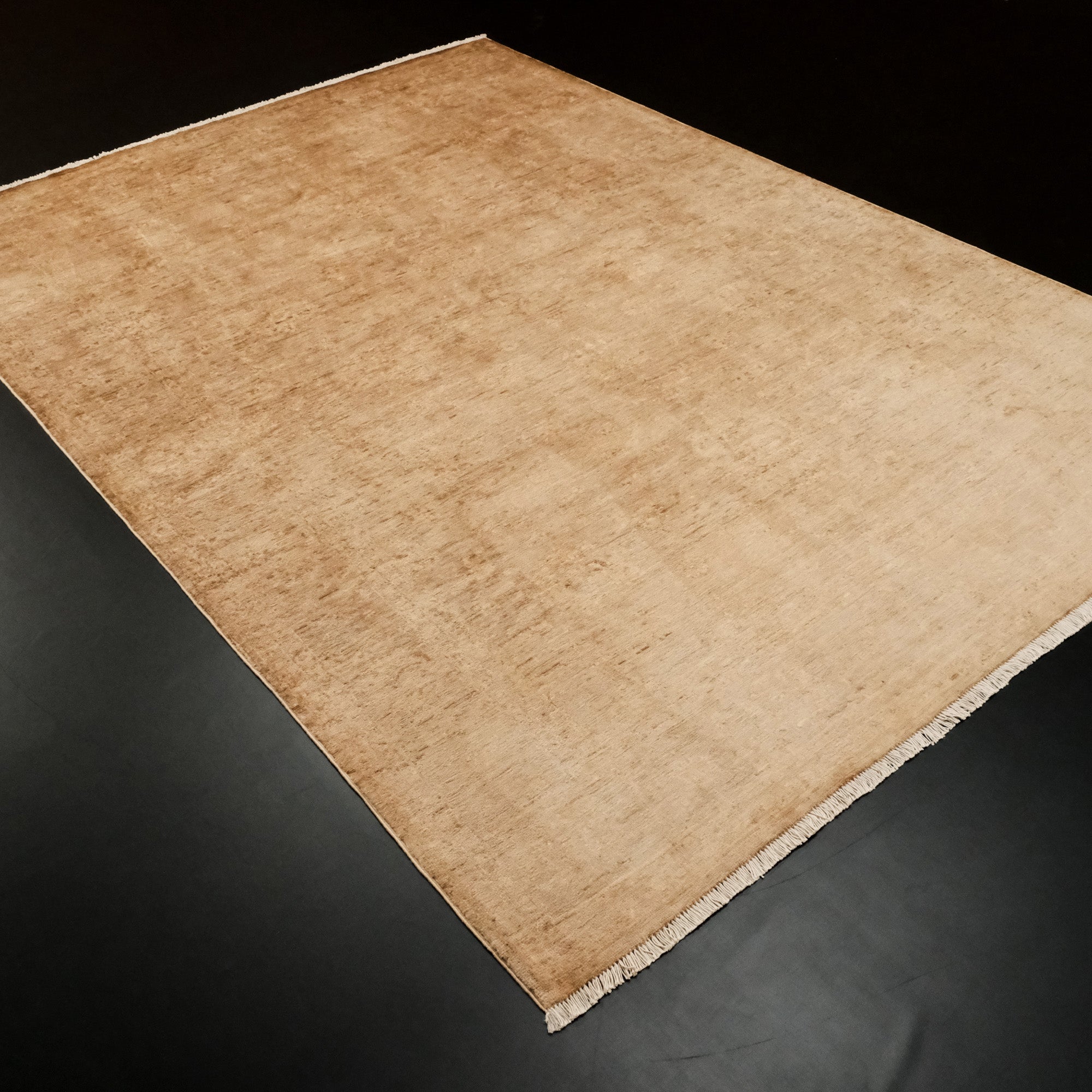 Retro Serisi Sarı Vintage El Dokuma Halı