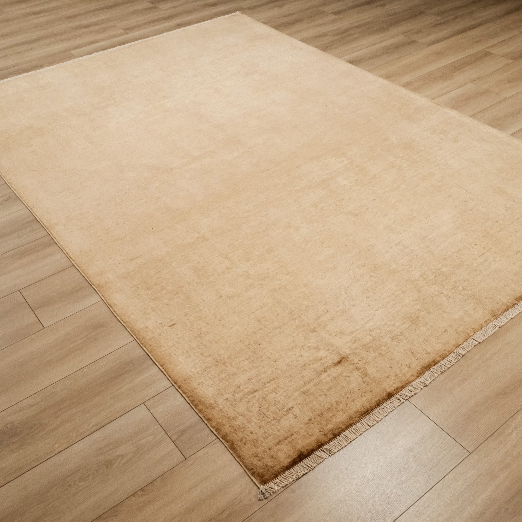 Retro Serisi Sarı Vintage El Dokuma Halı