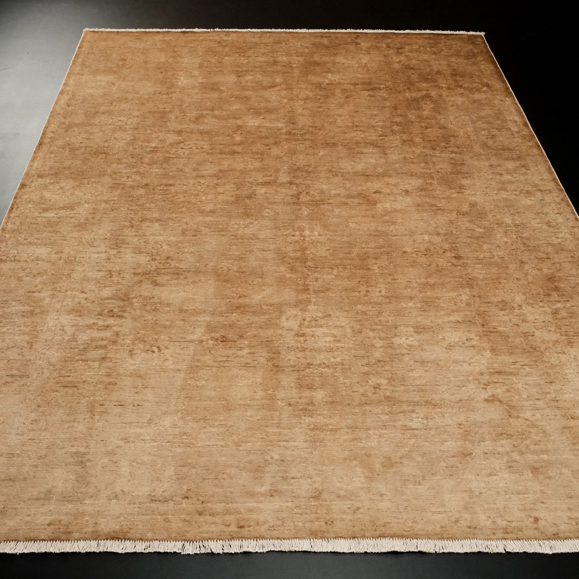 Retro Serisi Sarı Vintage El Dokuma Halı