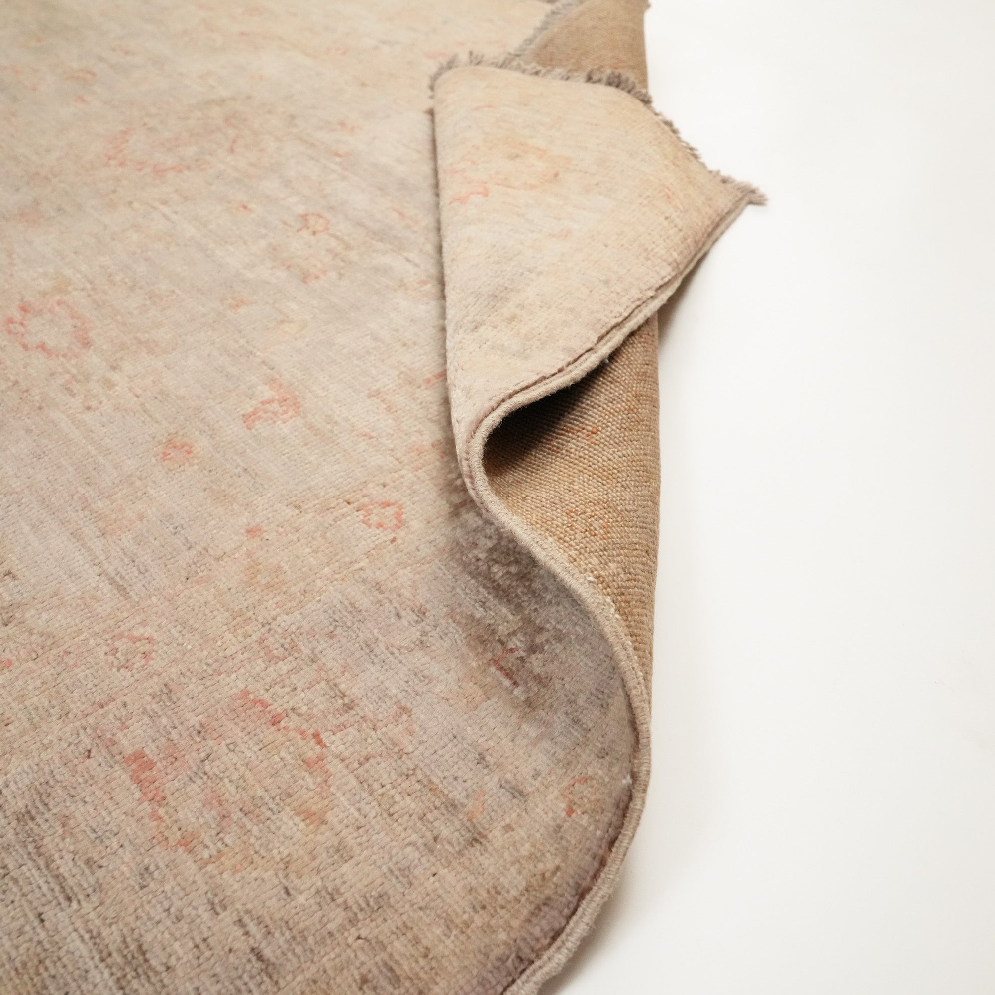 Retro Serisi El Dokuma Yün Vintage Desenli Vizon Halı