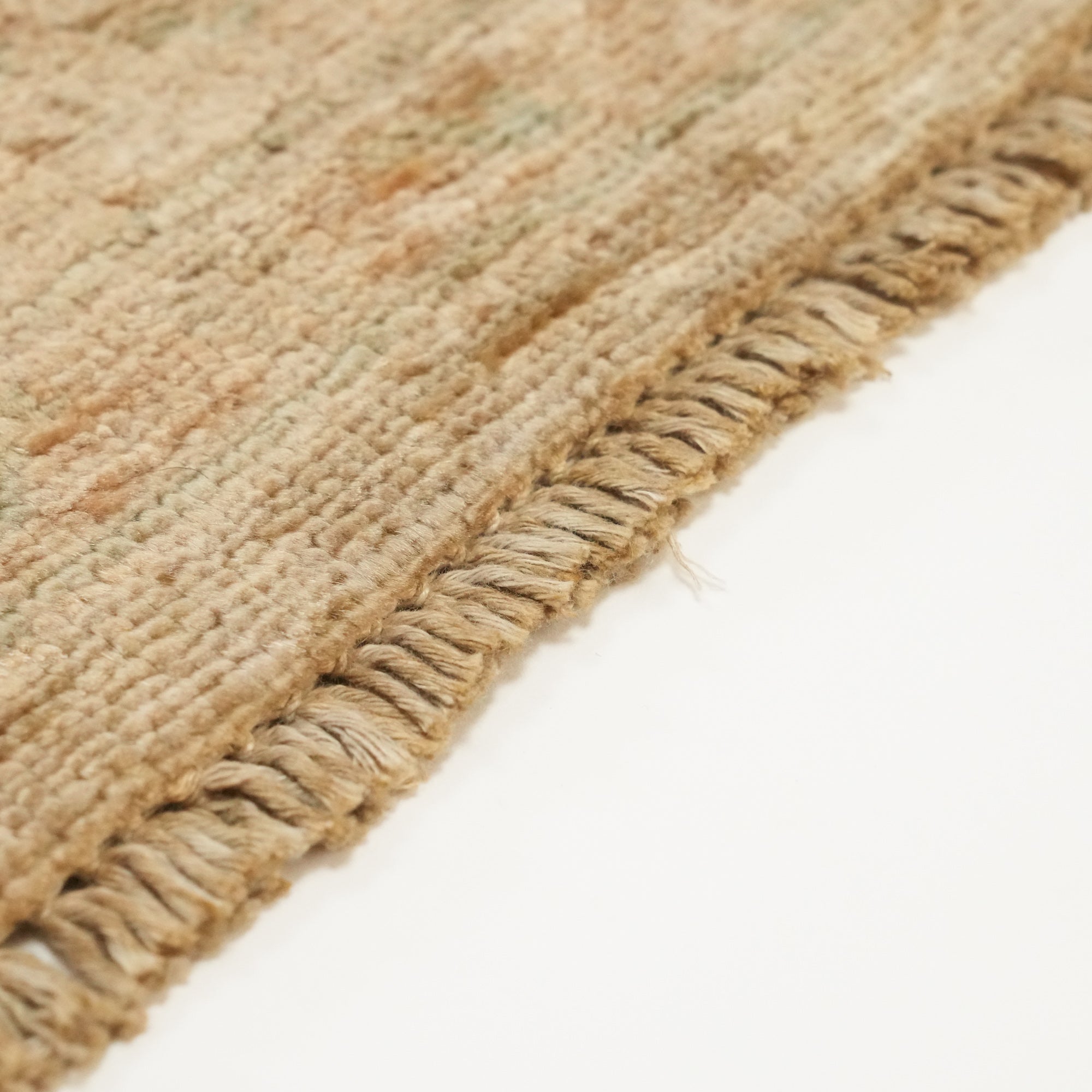 Retro Series Hand Woven Vintage Patterned Gold Wool Carpet