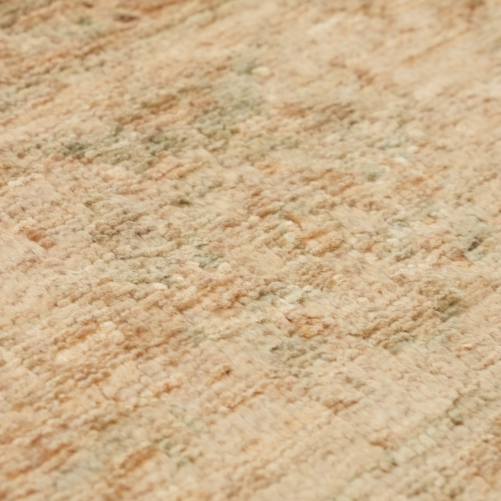 Retro Series Hand Woven Vintage Patterned Gold Wool Carpet