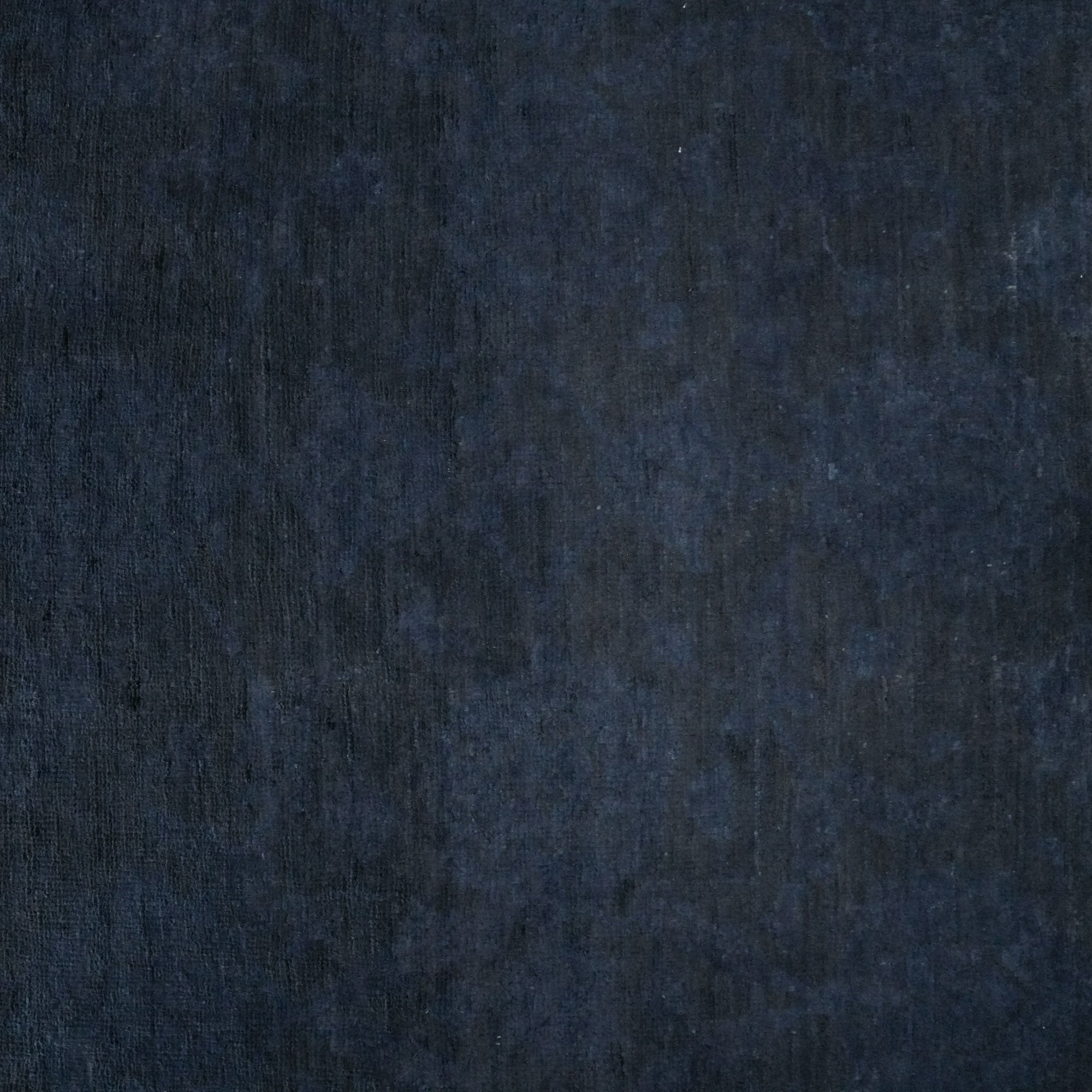 Retro Serisi El Dokuma Vintage Desenli Lacivert Yün Halı