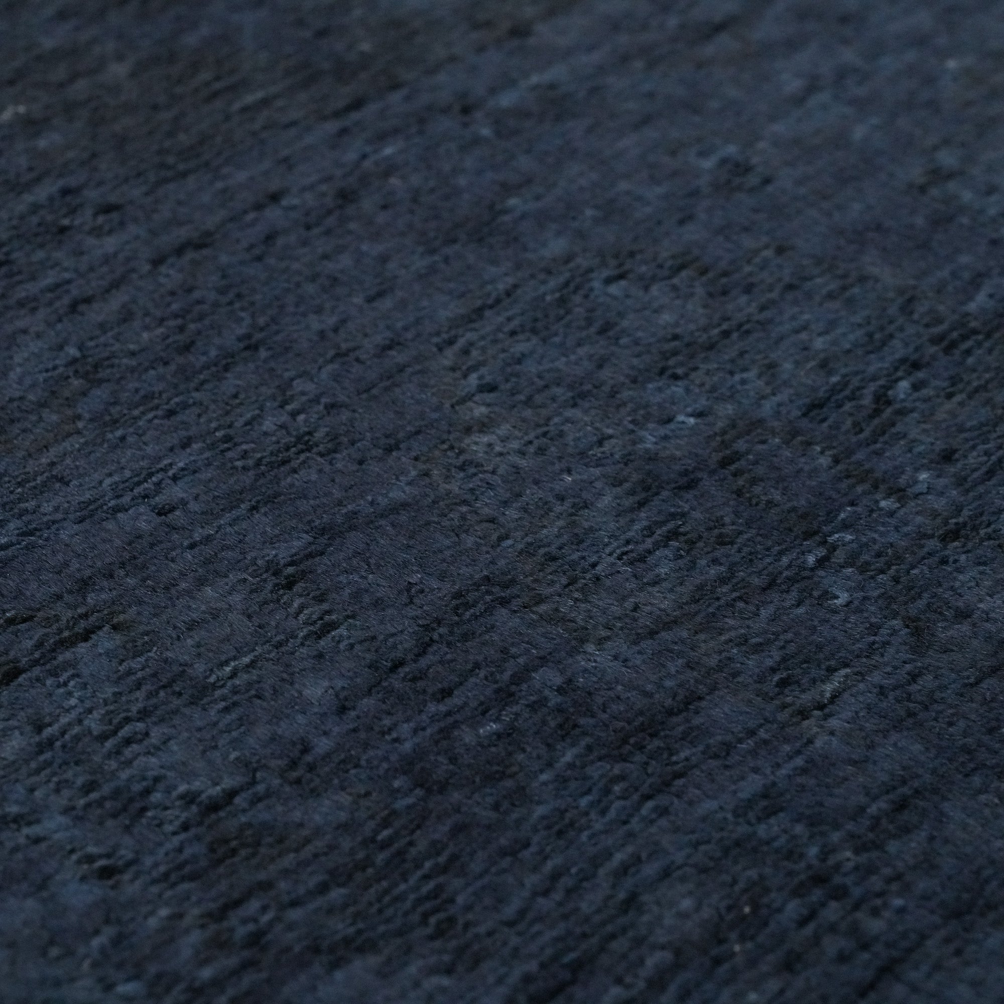 Retro Serisi El Dokuma Vintage Desenli Lacivert Yün Halı