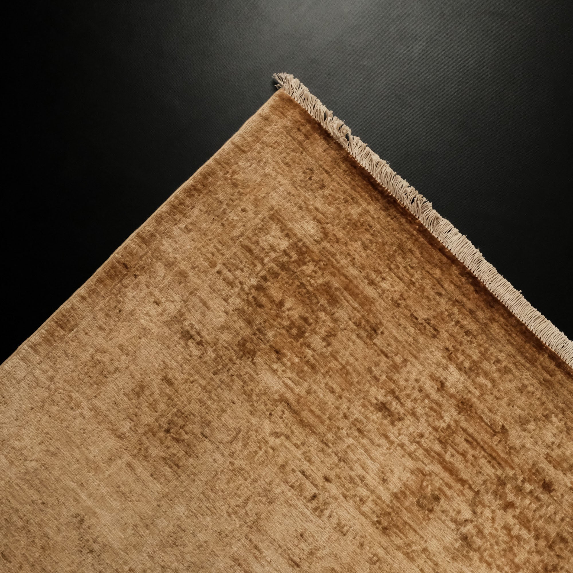 Retro Serisi Vintage Desenli El Dokuma Sarı Halı