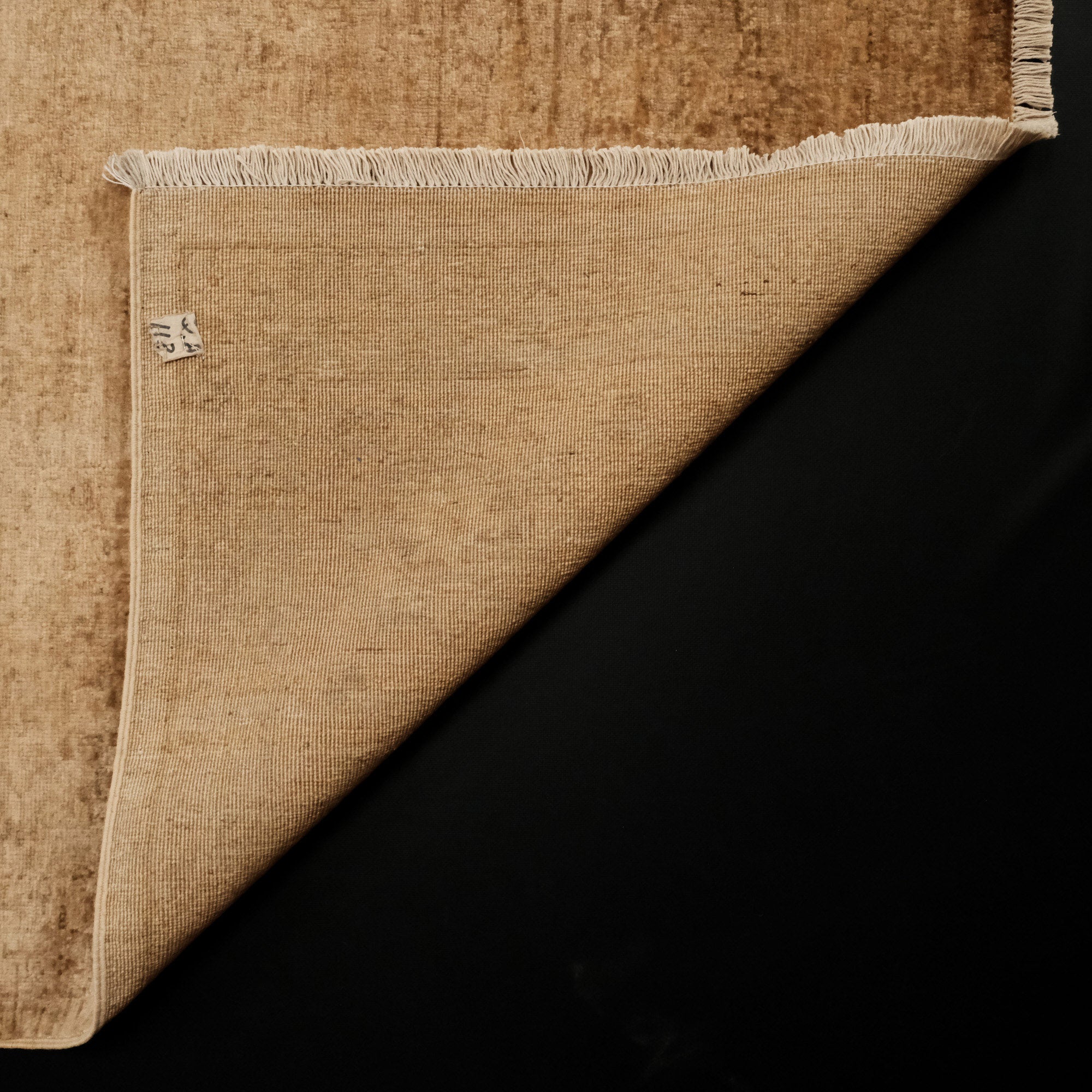 Retro Serisi Vintage Desenli El Dokuma Sarı Halı