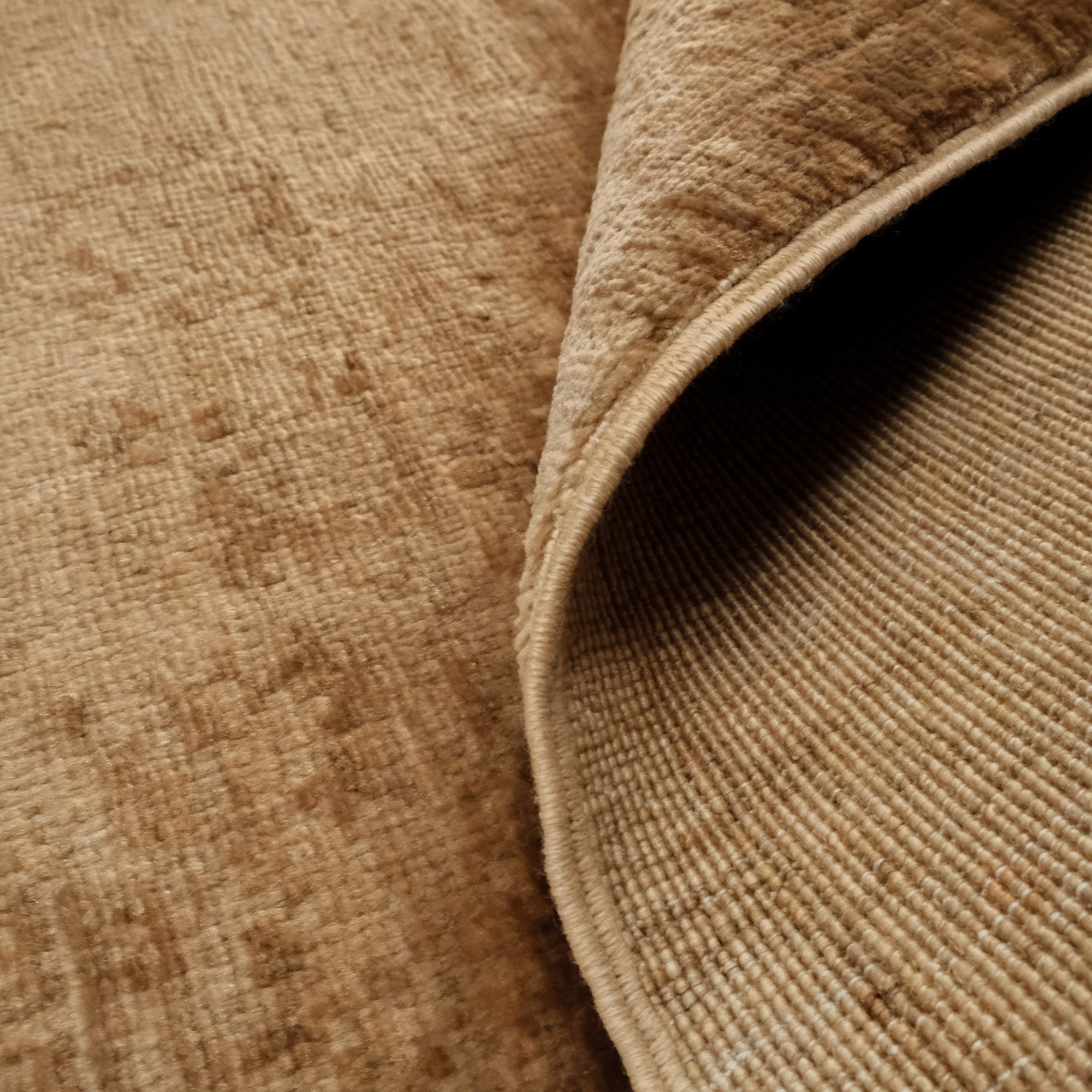 Retro Serisi Vintage Desenli El Dokuma Sarı Halı