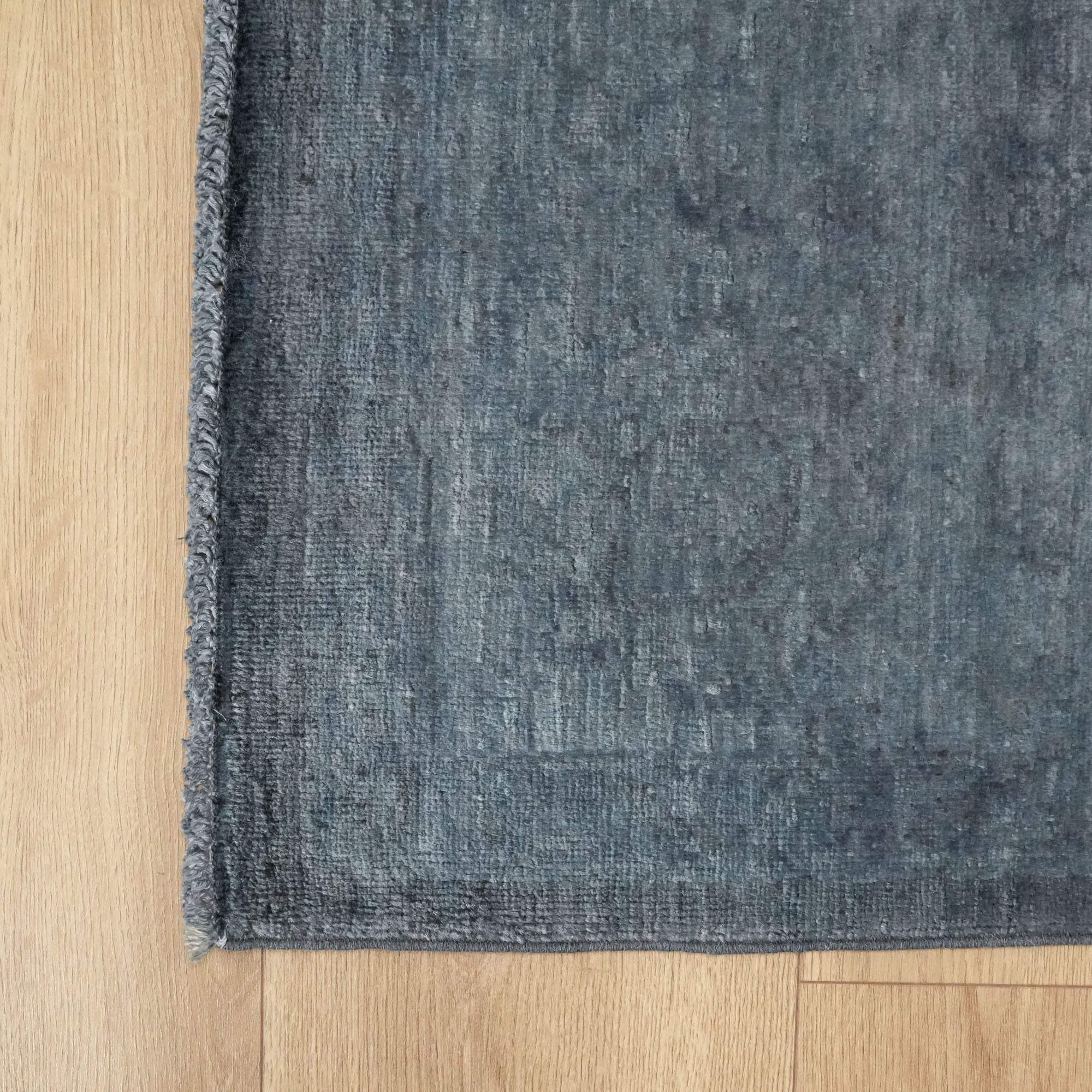 Retro Series Vintage Patterned Gray Wool Carpet
