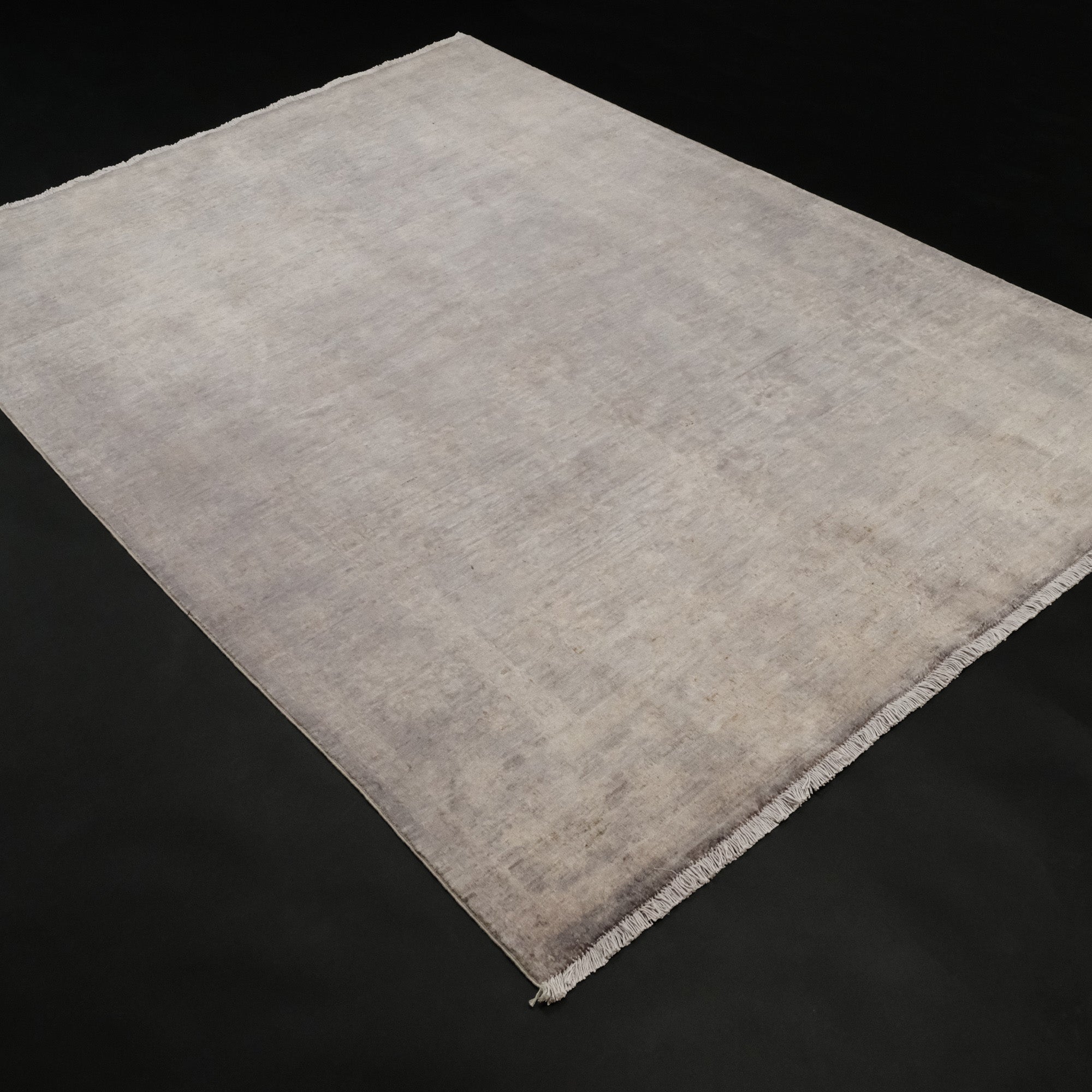 Retro Series Vintage Hand Woven Gray Carpet