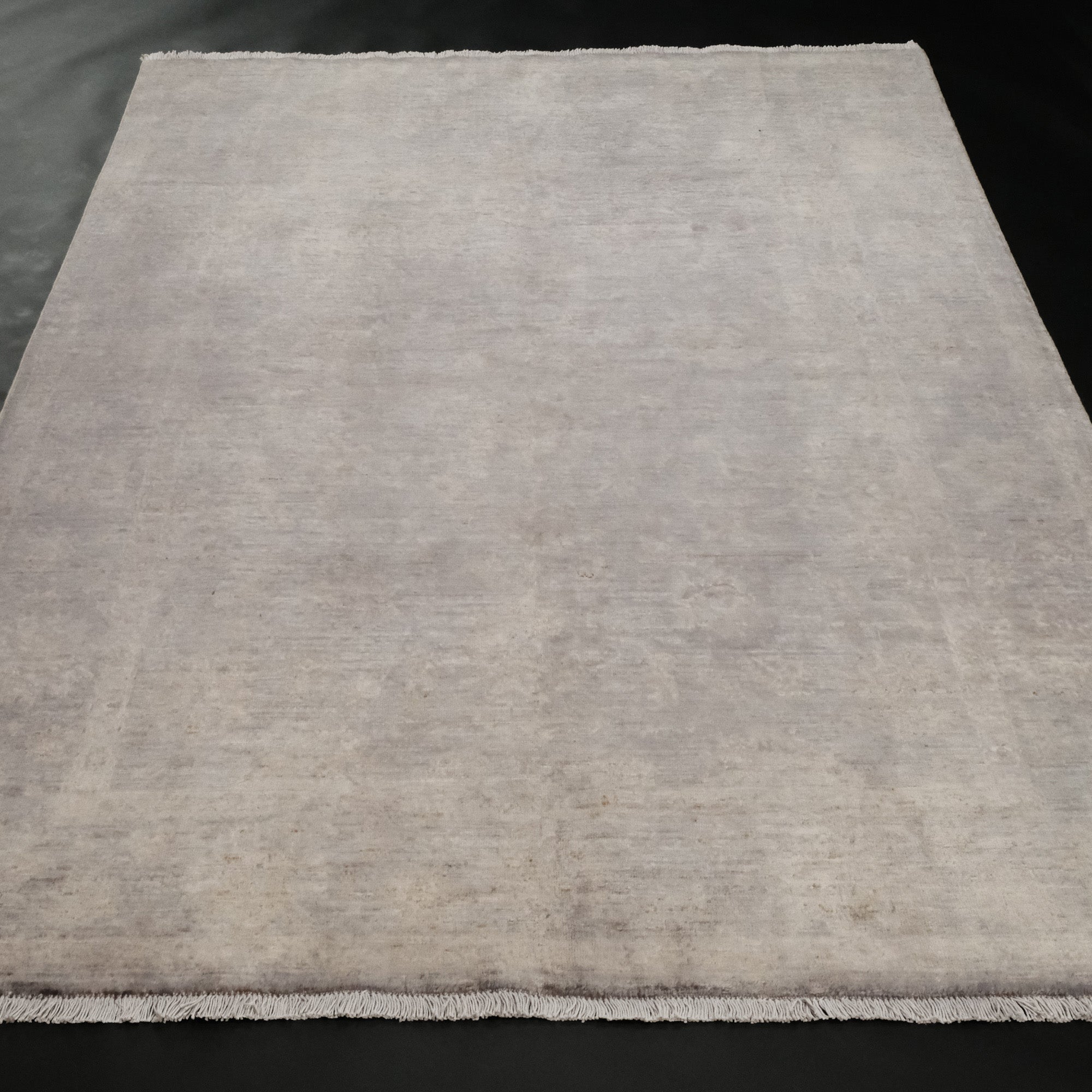 Retro Series Vintage Hand Woven Gray Carpet