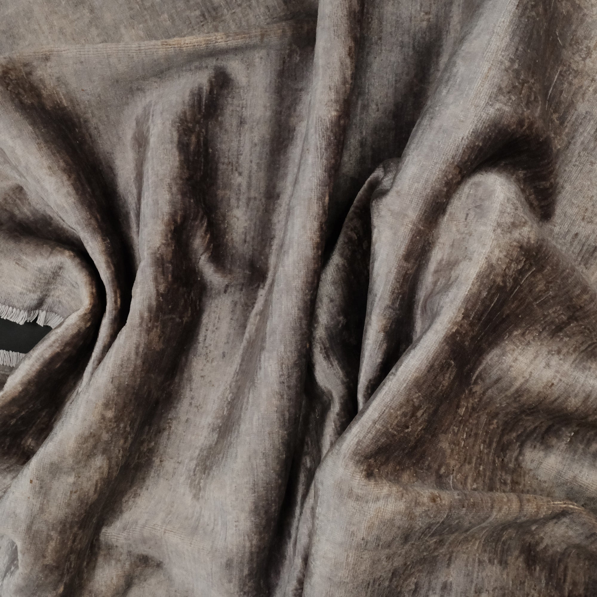 Retro Series Vintage Hand Woven Gray Carpet