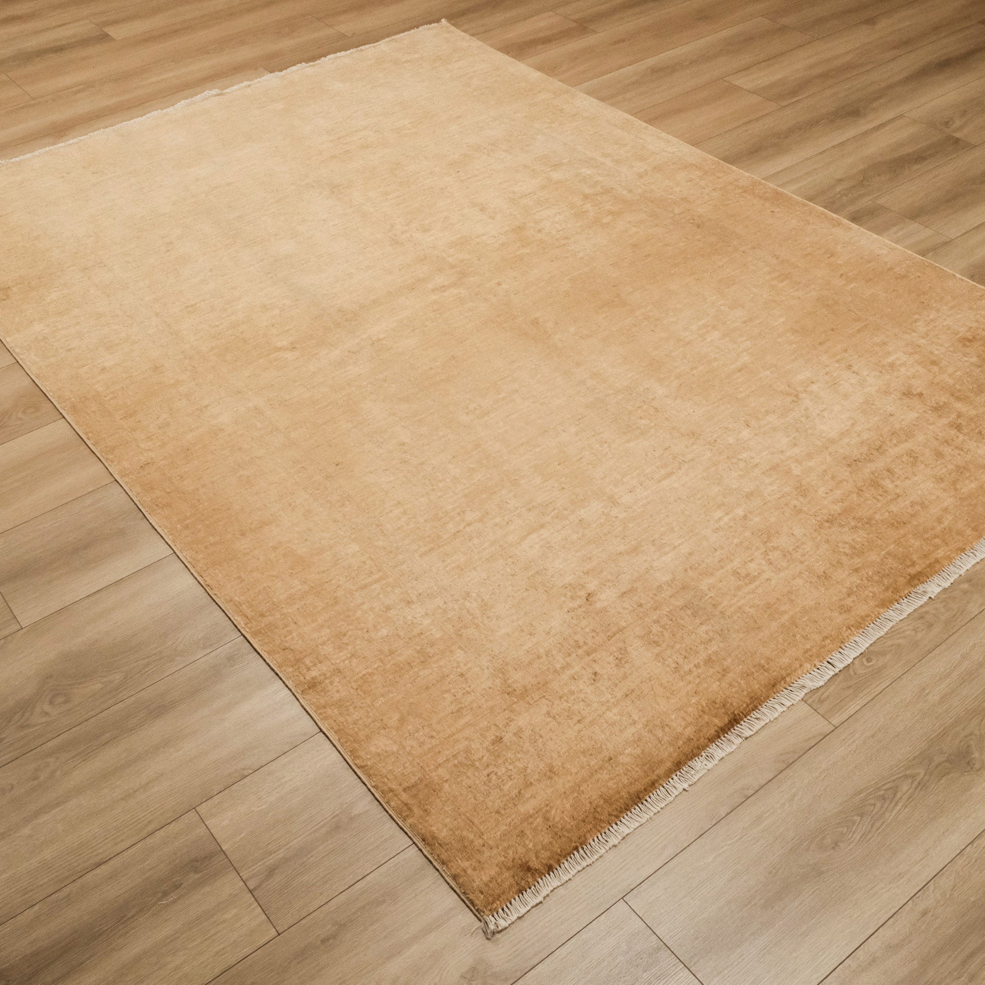 Retro Series Vintage Hand Woven Yellow Carpet