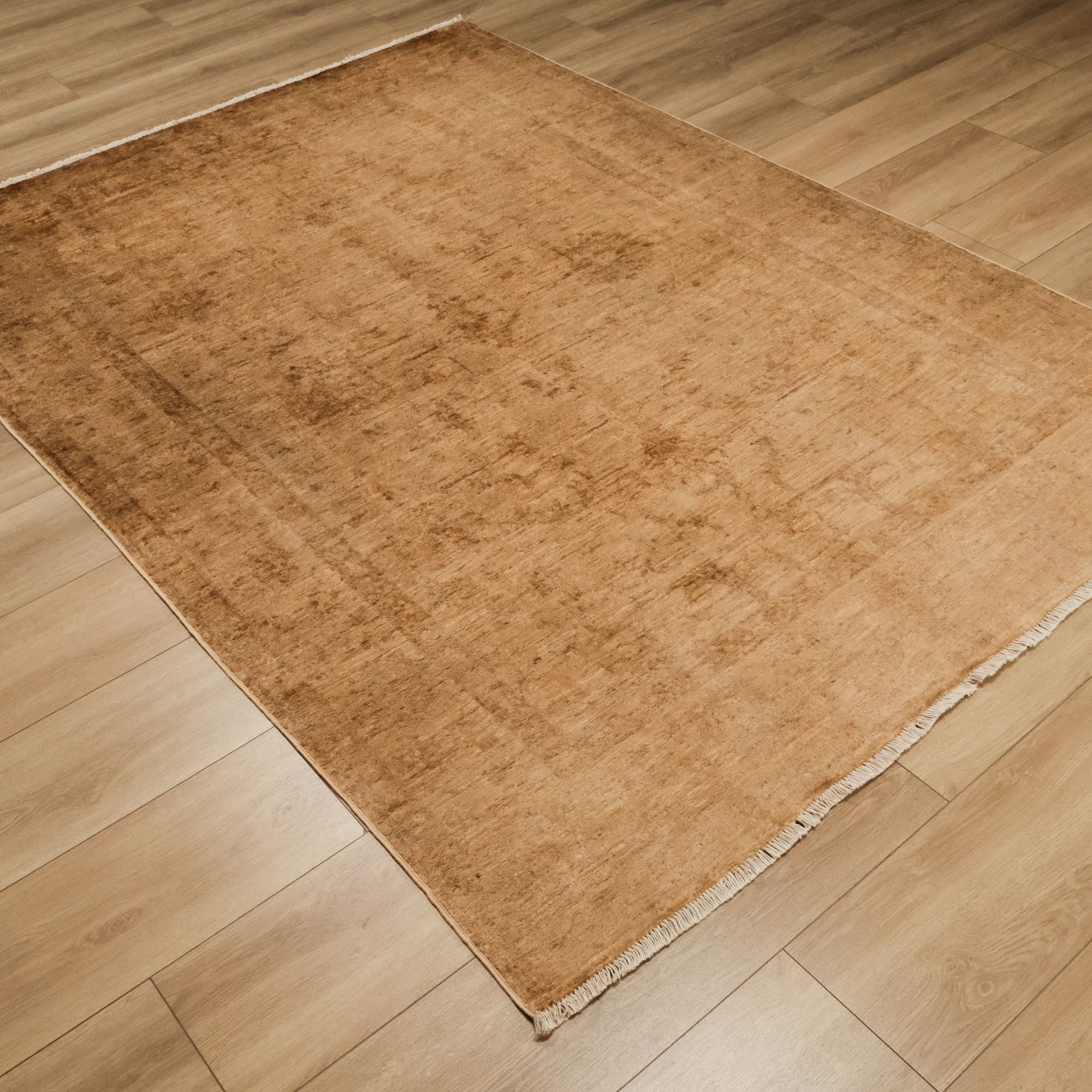 Retro Series Vintage Hand Woven Yellow Carpet