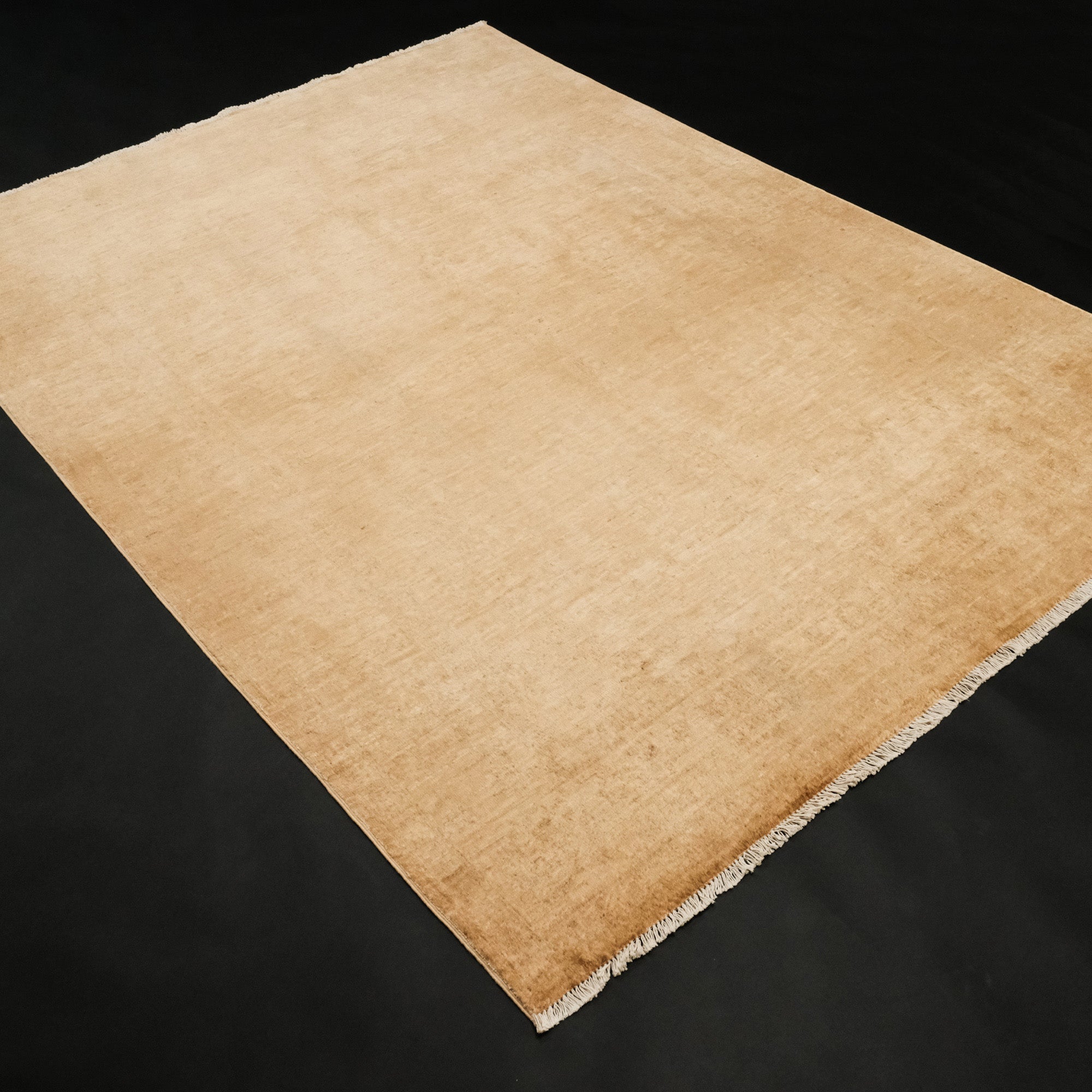 Retro Series Vintage Hand Woven Yellow Carpet