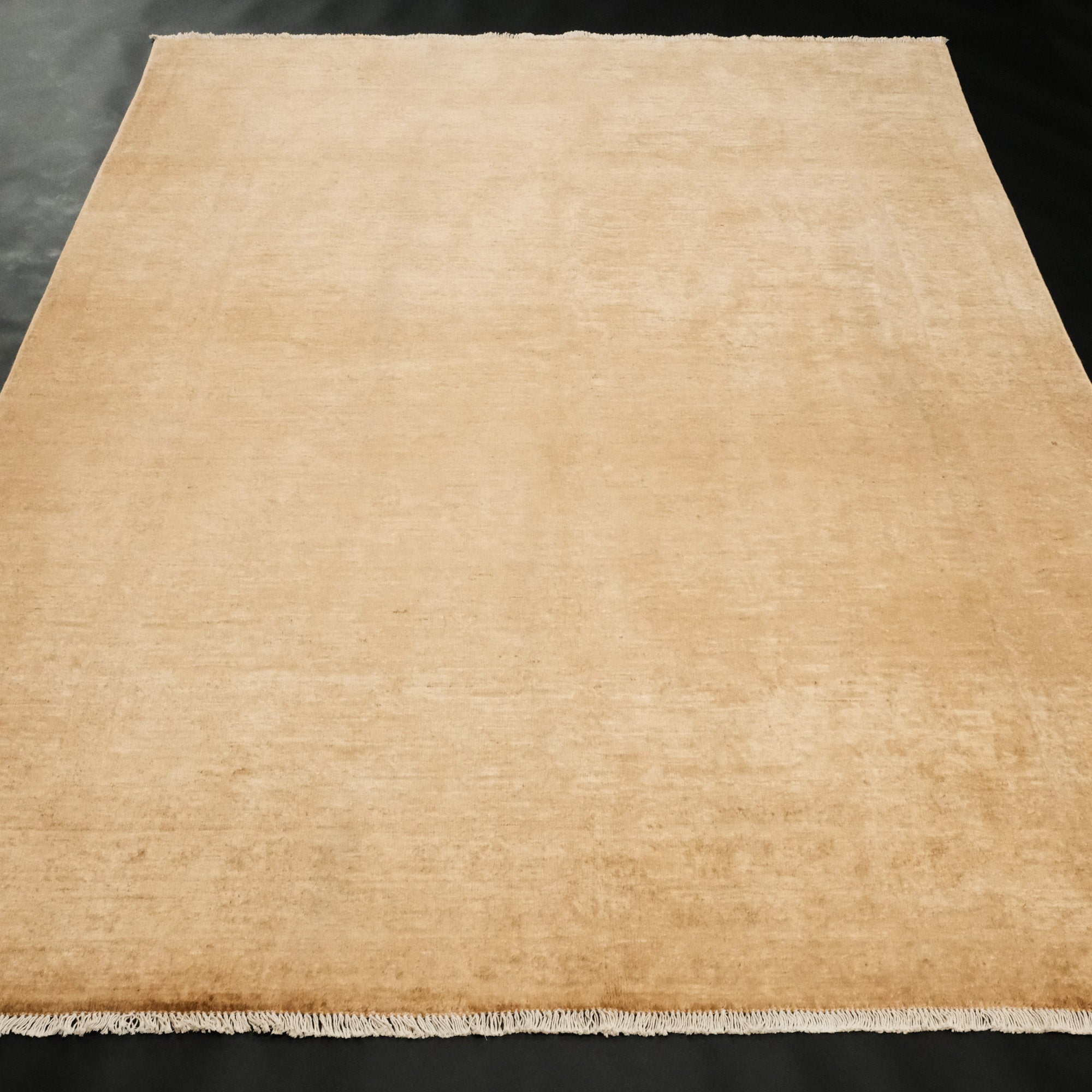 Retro Series Vintage Hand Woven Yellow Carpet