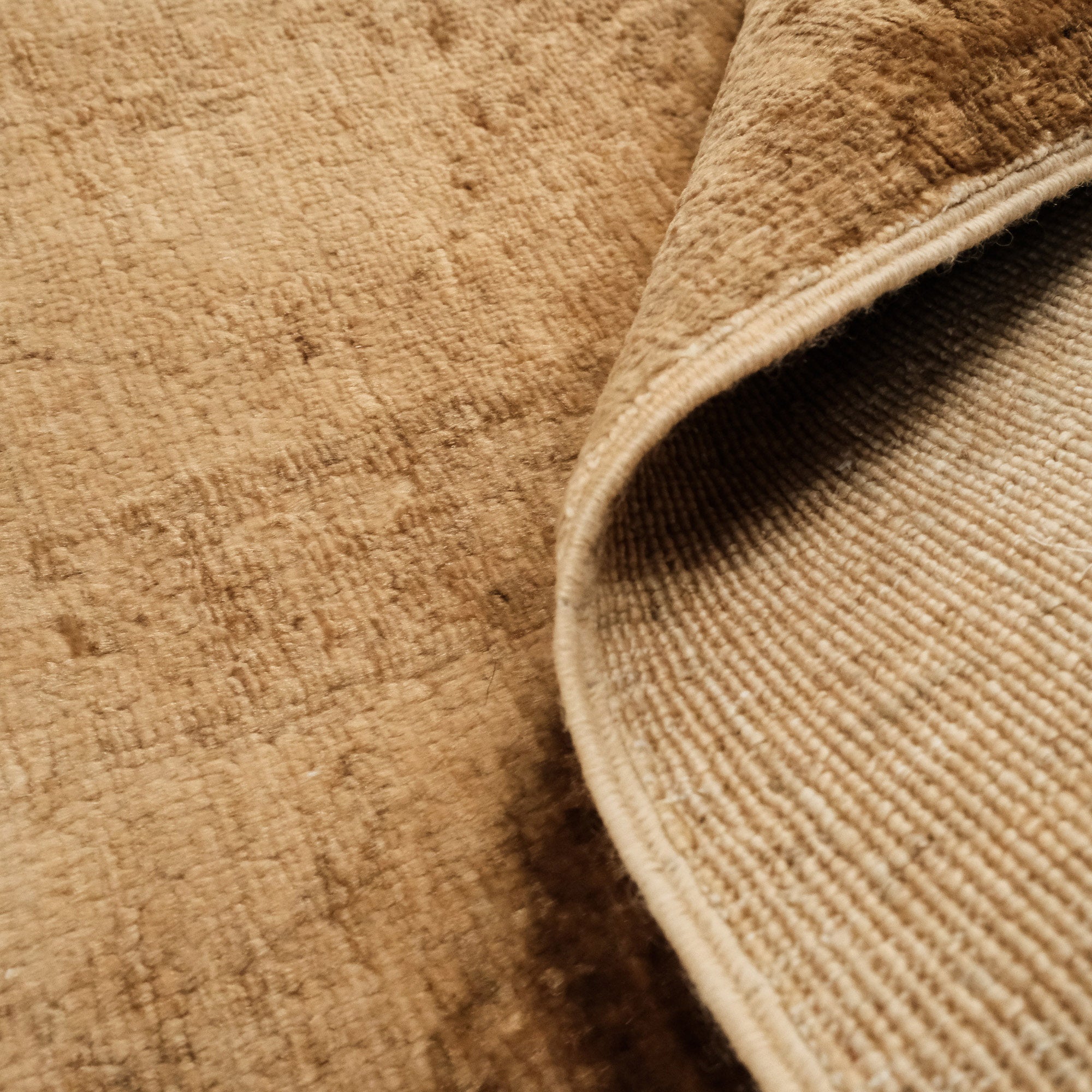 Retro Series Vintage Hand Woven Yellow Carpet