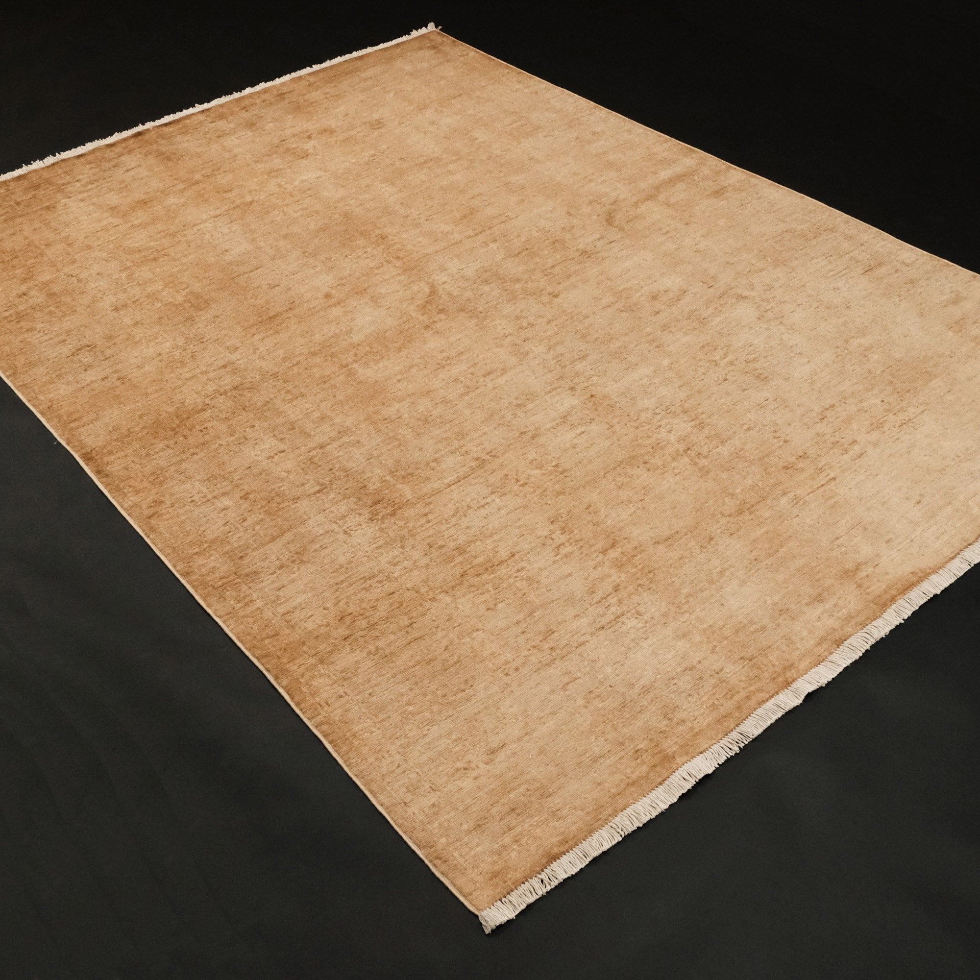 Retro Serisi Vintage El Dokuma Sarı Salon Ofis Halı