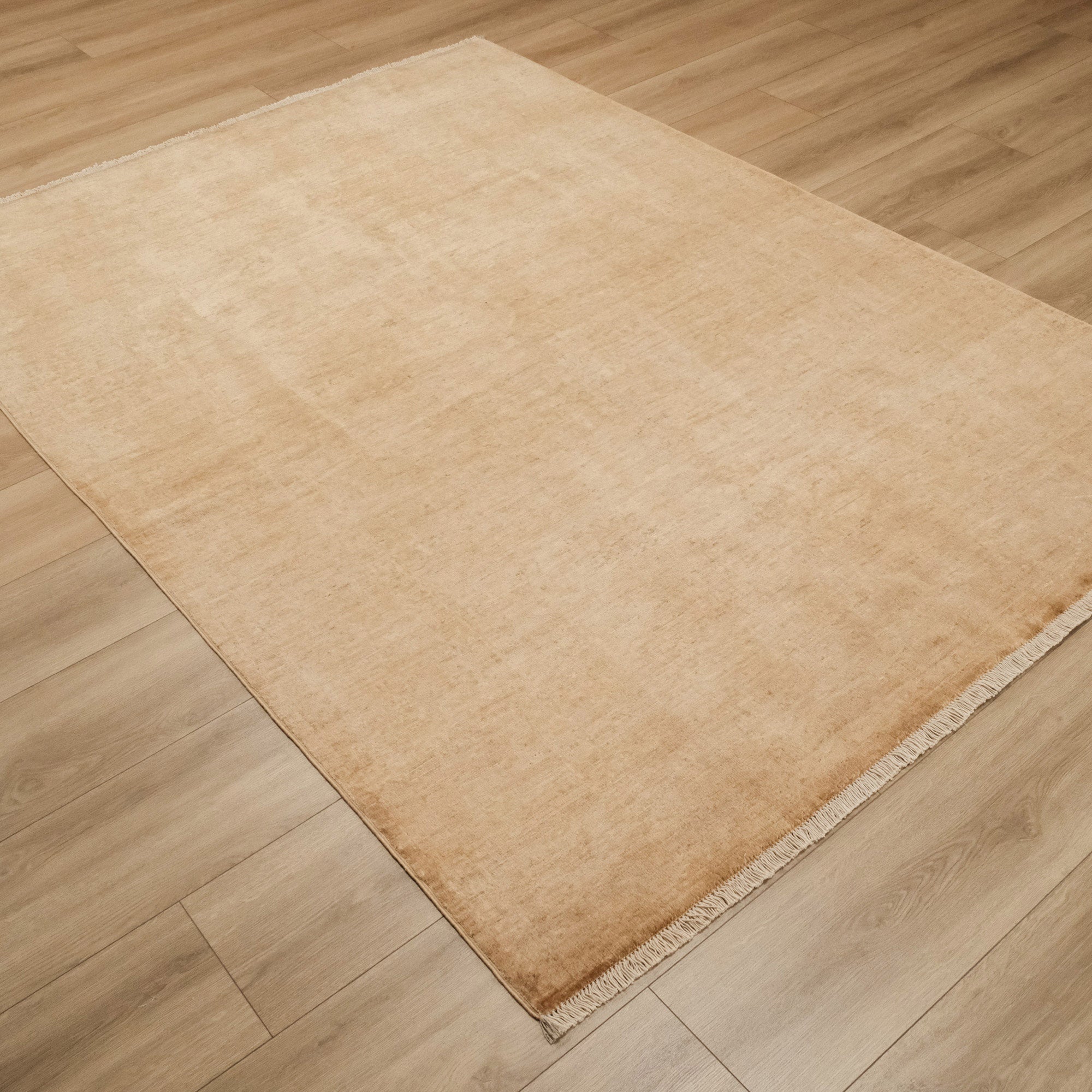 Retro Serisi Vintage El Dokuma Sarı Salon Ofis Halı