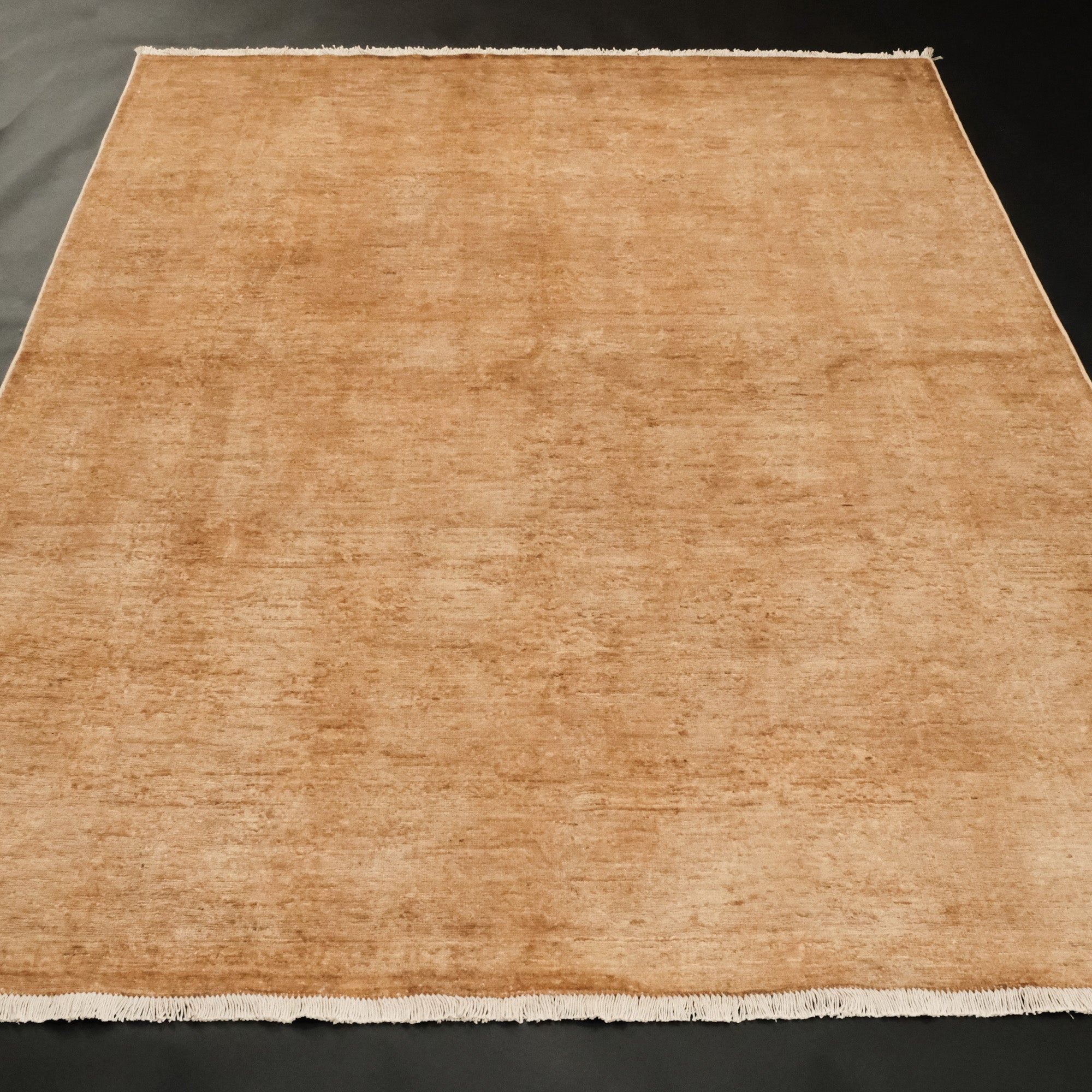 Retro Serisi Vintage El Dokuma Sarı Salon Ofis Halı