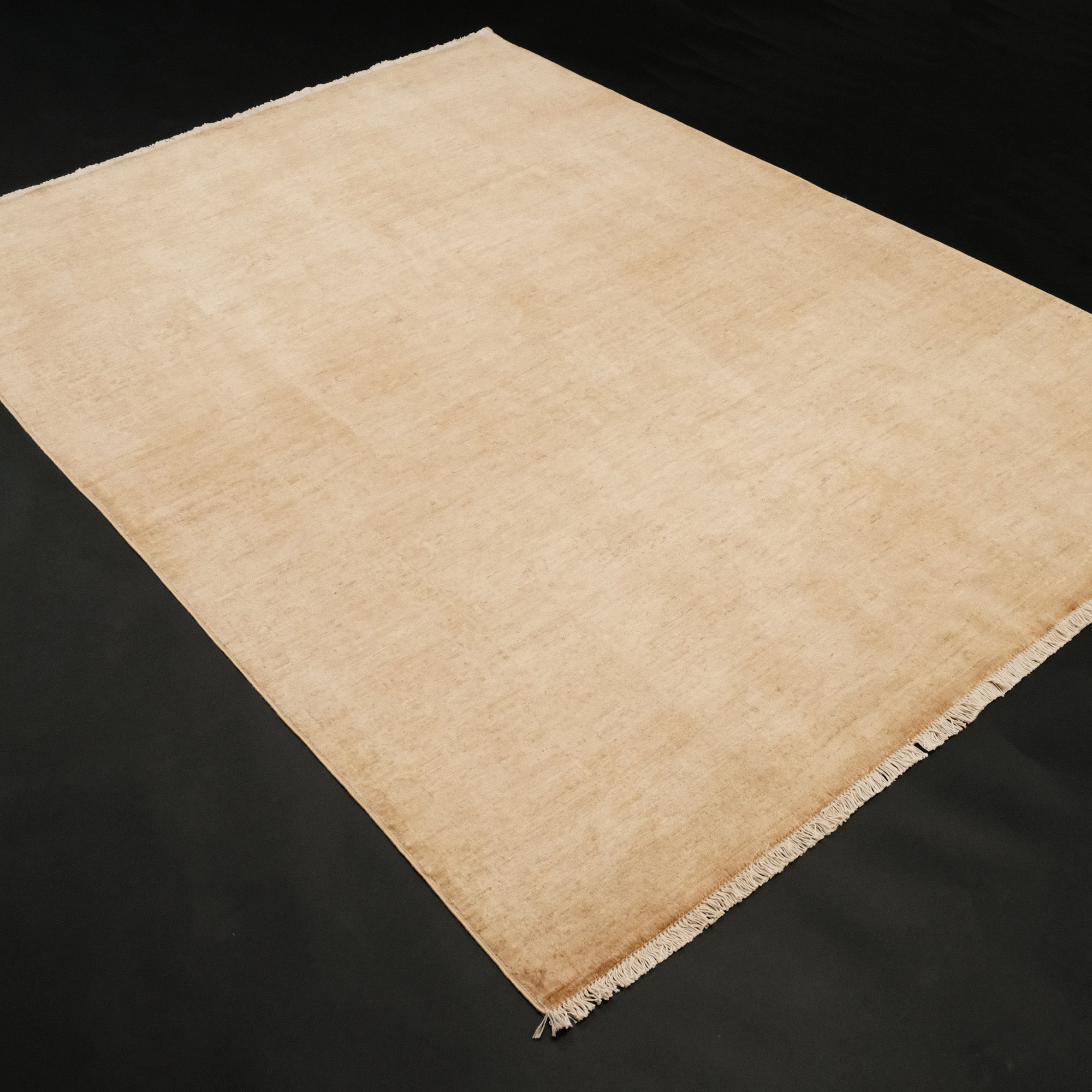 Retro Serisi Vintage El Dokuma Sarı Salon Ofis Halı