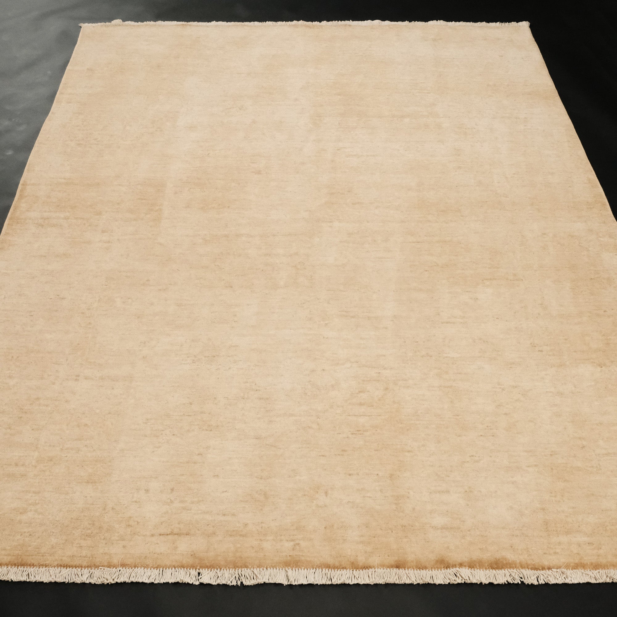 Retro Serisi Vintage El Dokuma Sarı Salon Ofis Halı