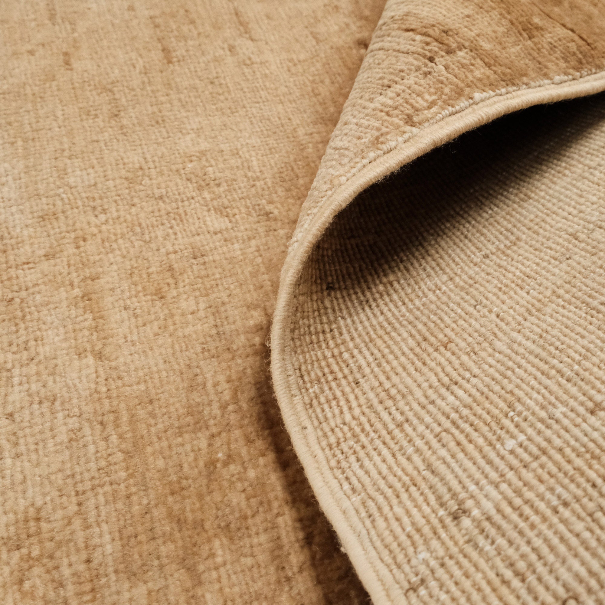 Retro Serisi Vintage El Dokuma Sarı Salon Ofis Halı