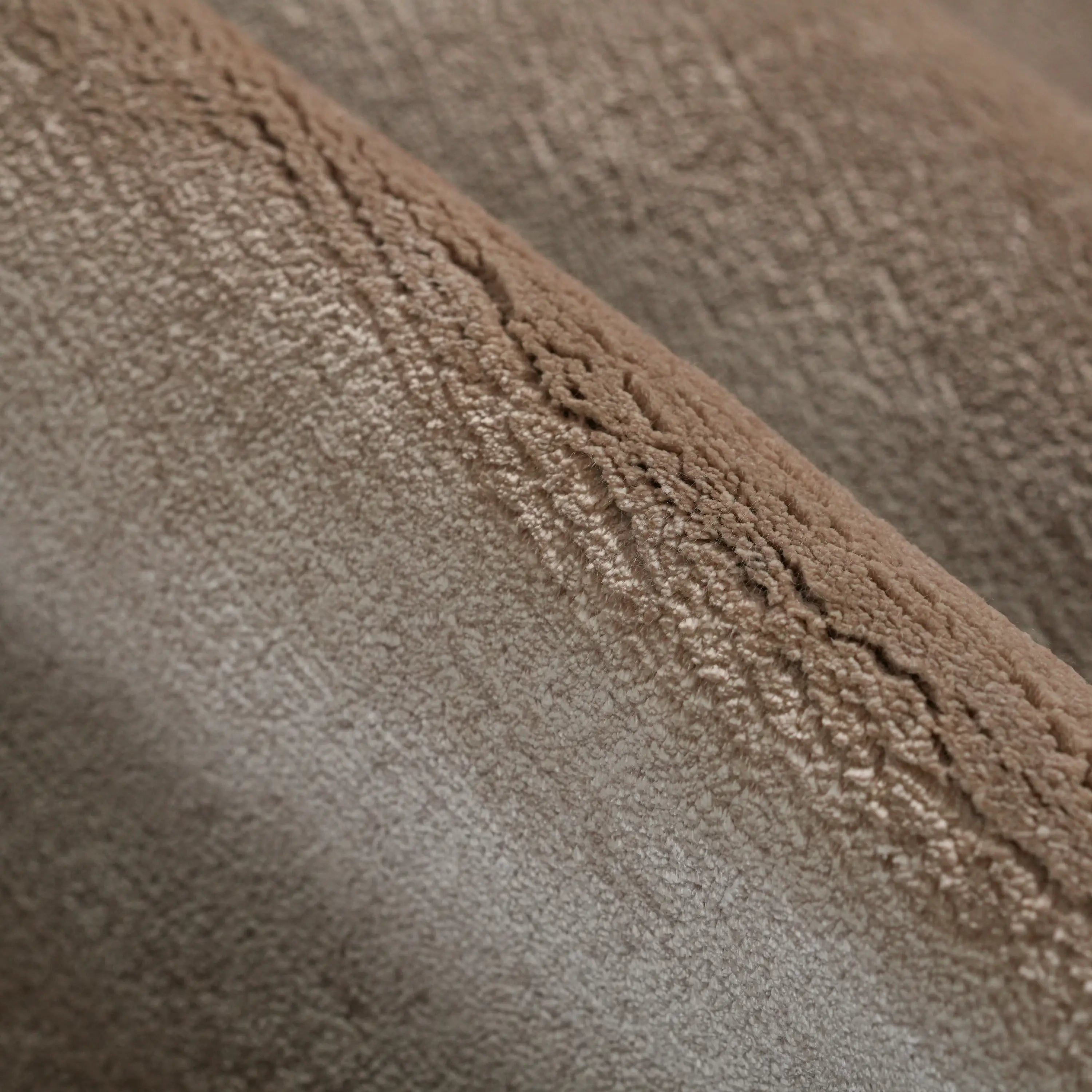 Plain Patterned Beige Viscose Loom Woven Rug