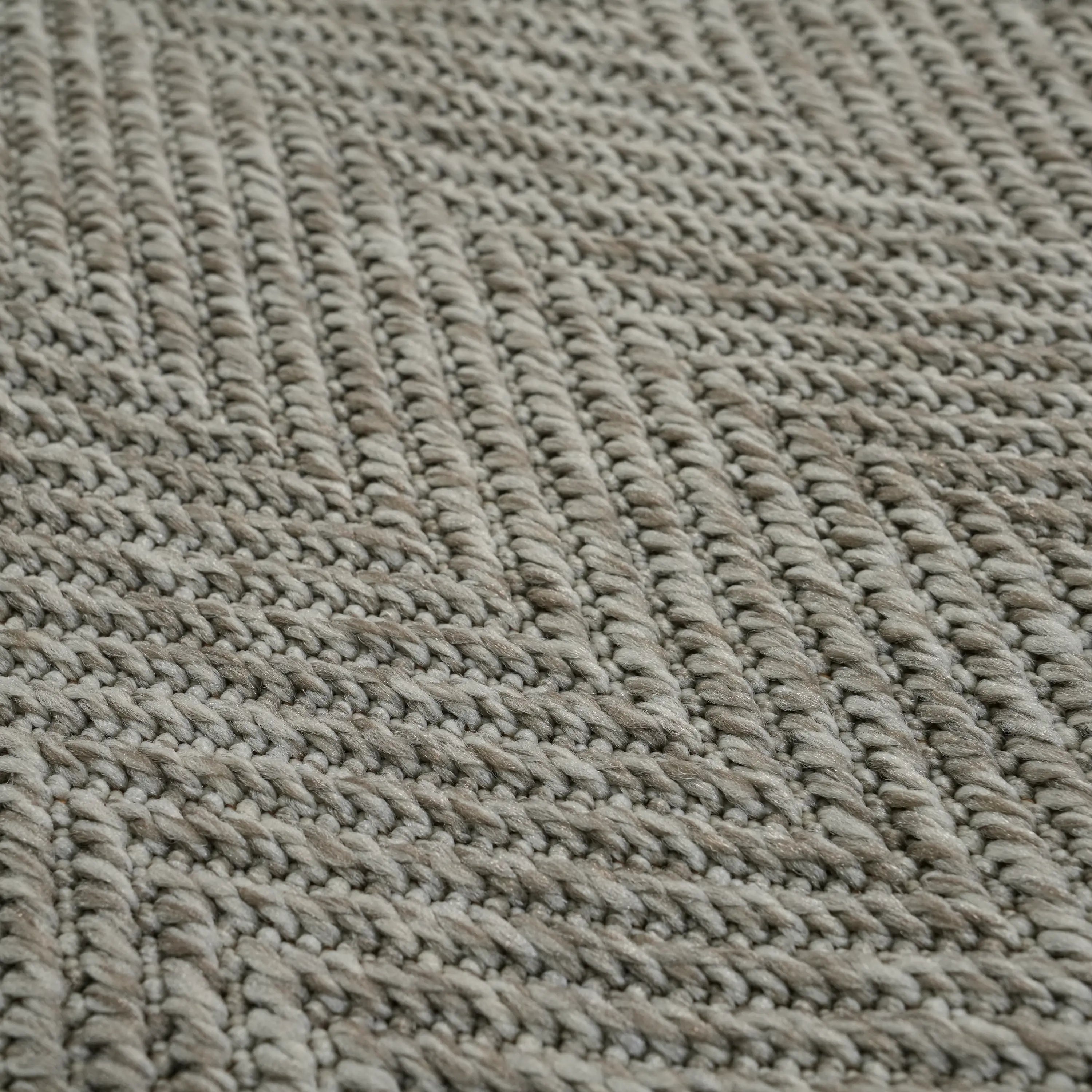 Plain Patterned Gray Modern Balcony Rug