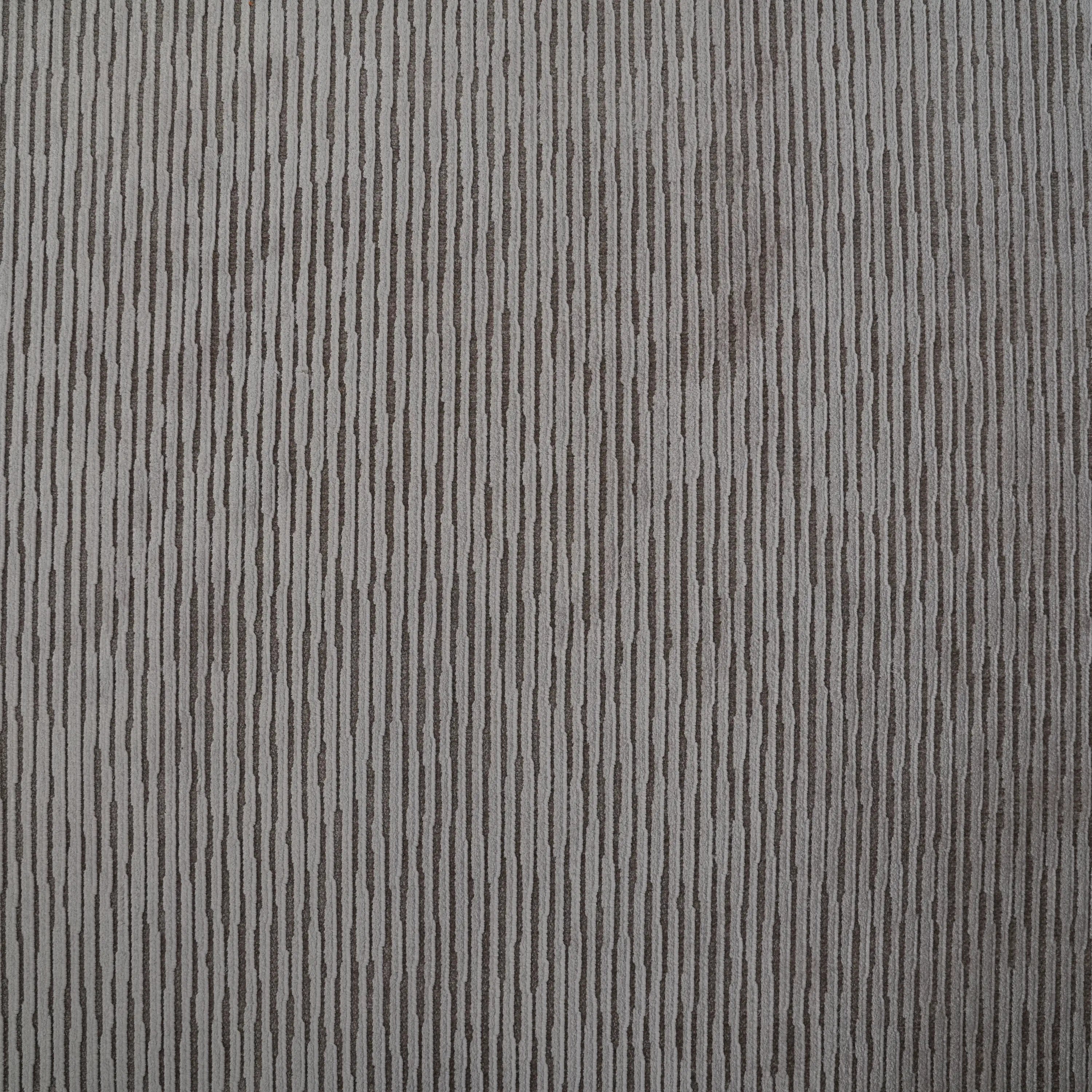 Plain Patterned Gray Viscose Rug