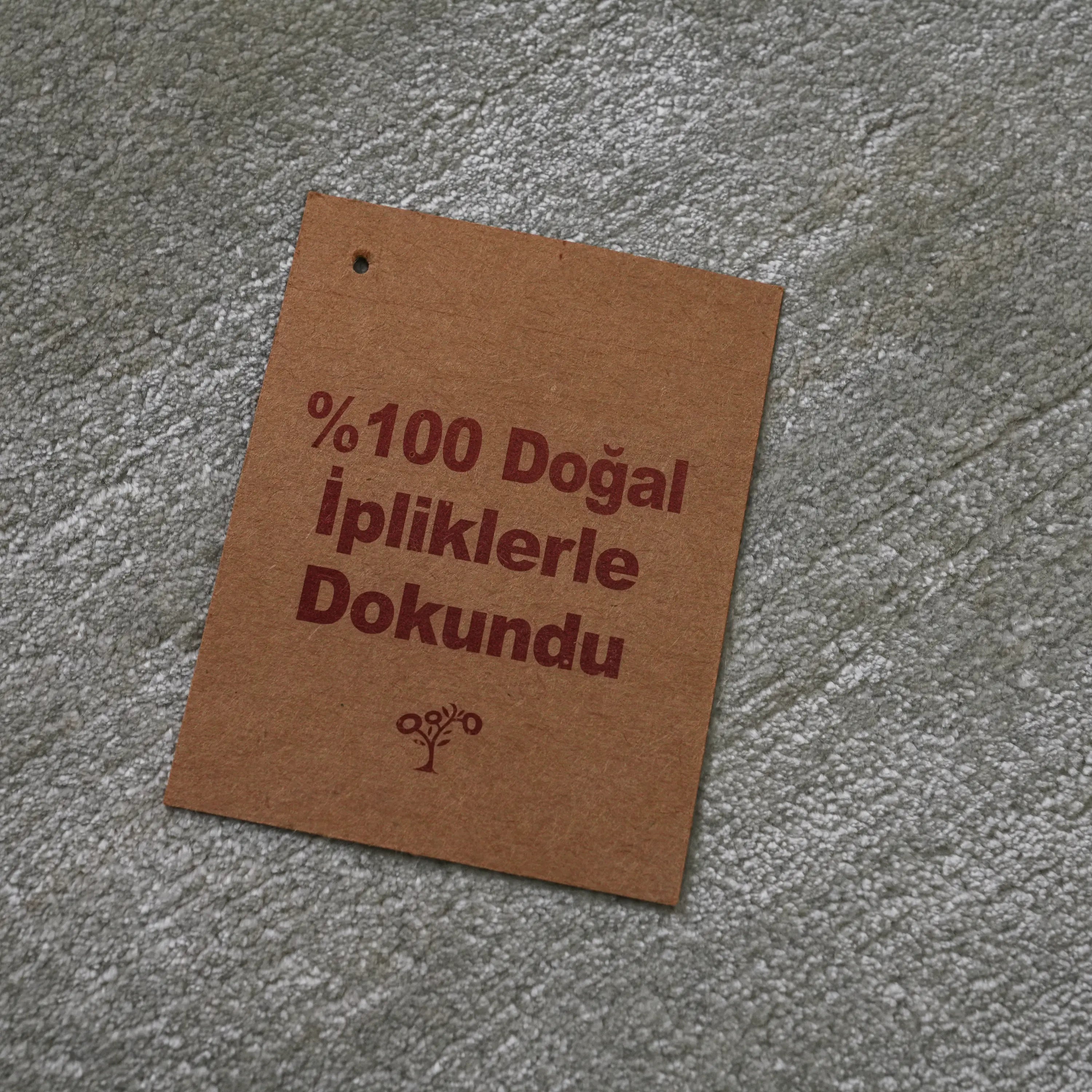 Plain Patterned Grey Viscose Loom Woven Rug