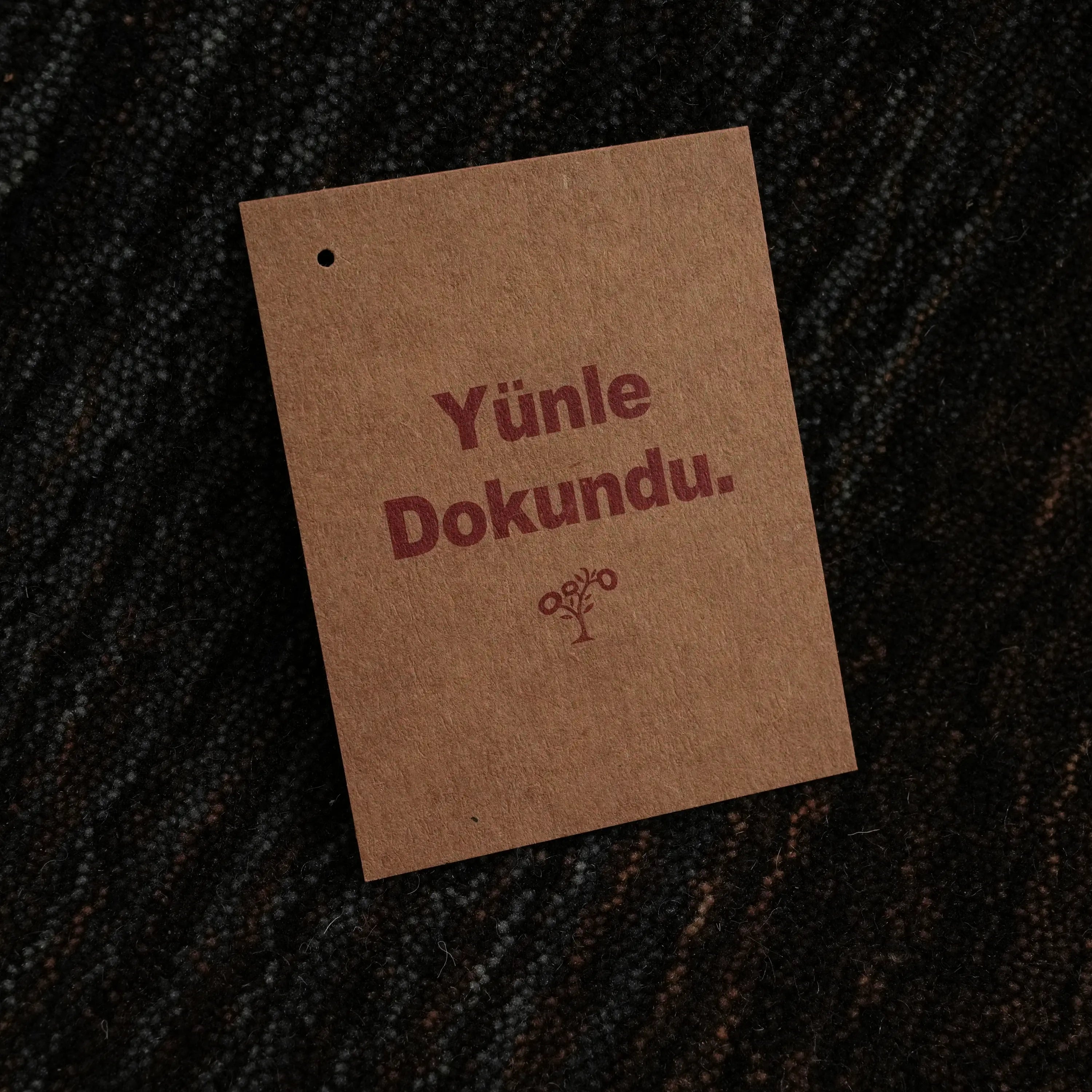 Plain Patterned Gray Wool Loom Woven Rug