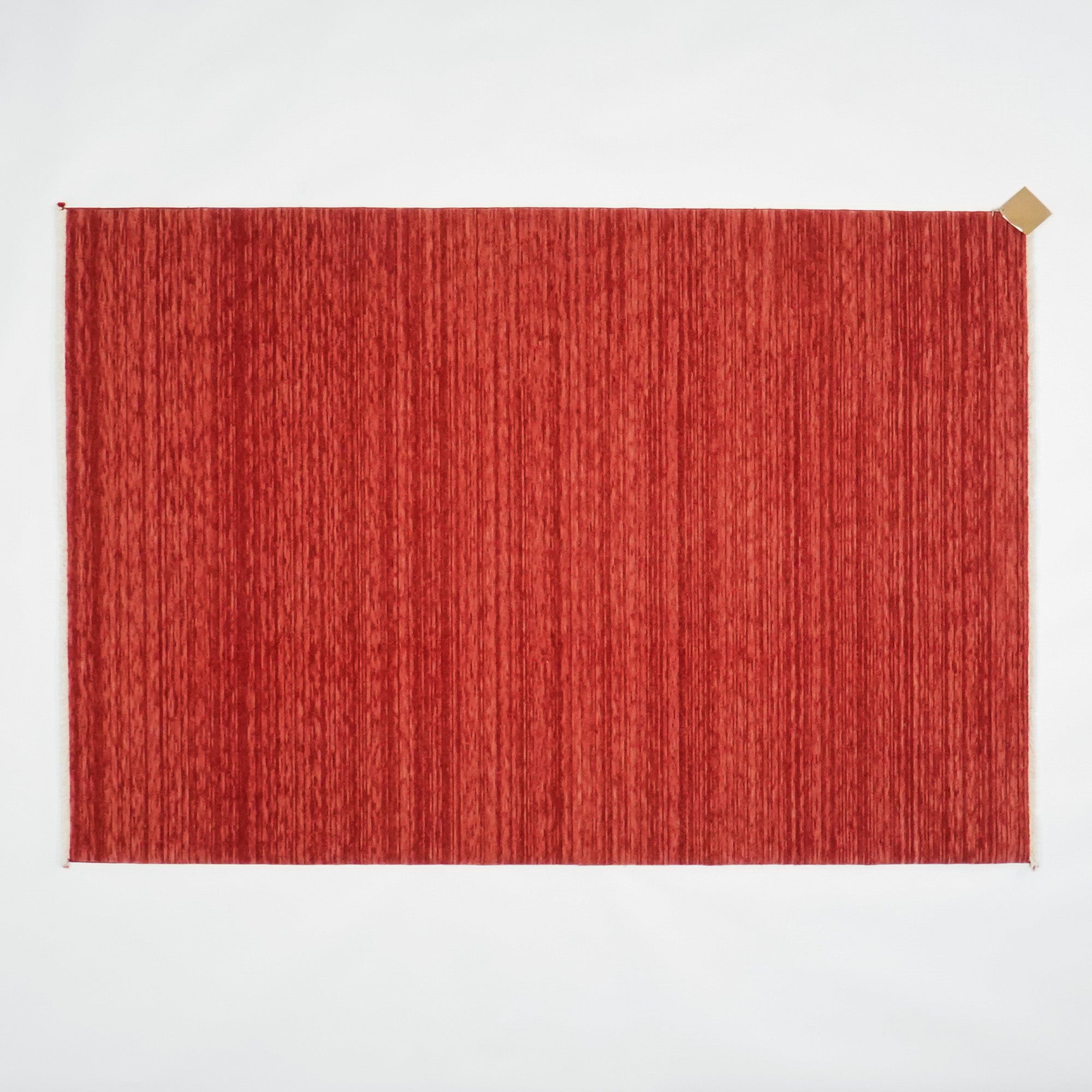 Plain Patterned Red Wool Carpet