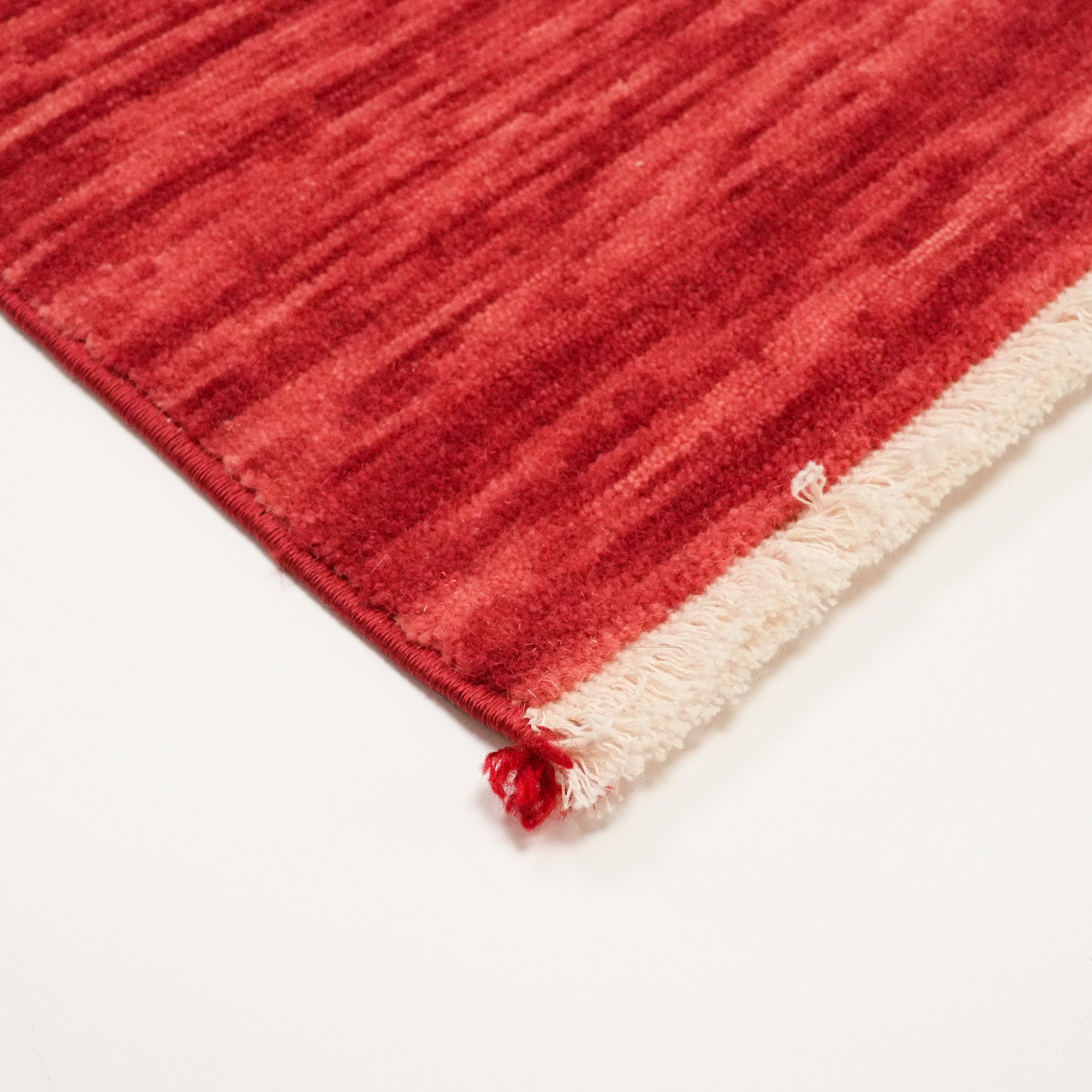 Plain Patterned Red Wool Carpet
